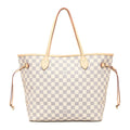 Louis Vuitton N51108 Neverfull GM Shoulder Bag Damier Azur Canvas