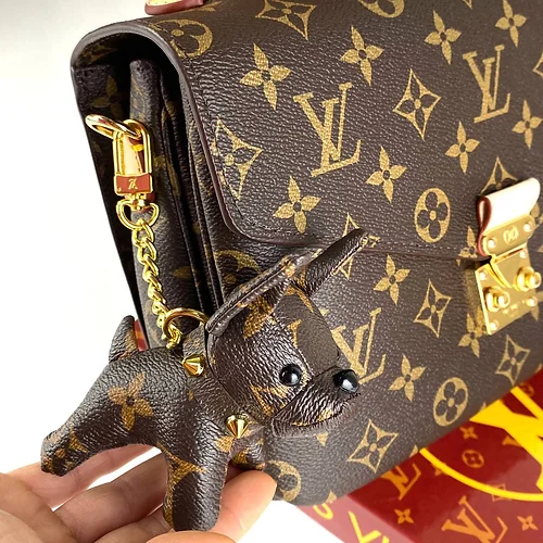 Louis Vuitton Dog Charm Keychain