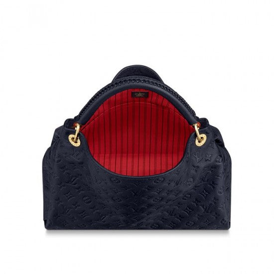 Louis Vuitton Artsy MM M41066 Black White Navy Red