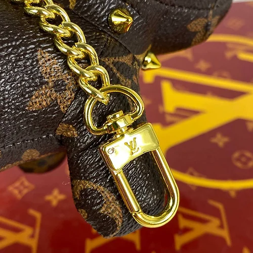 Louis Vuitton Dog Charm Keychain