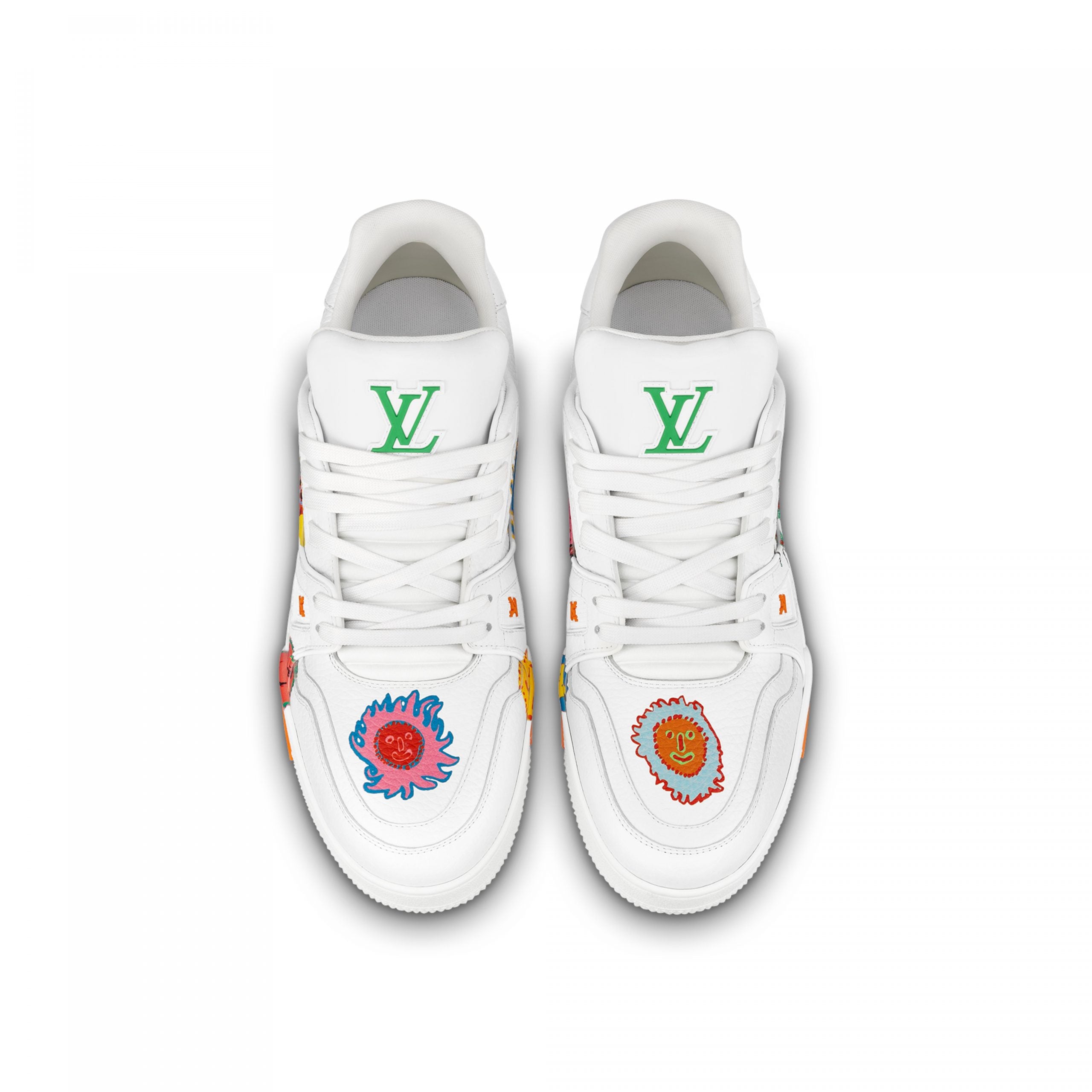 Louis Vuitton Trainer Sneaker LV x YK LV White 1ABD39