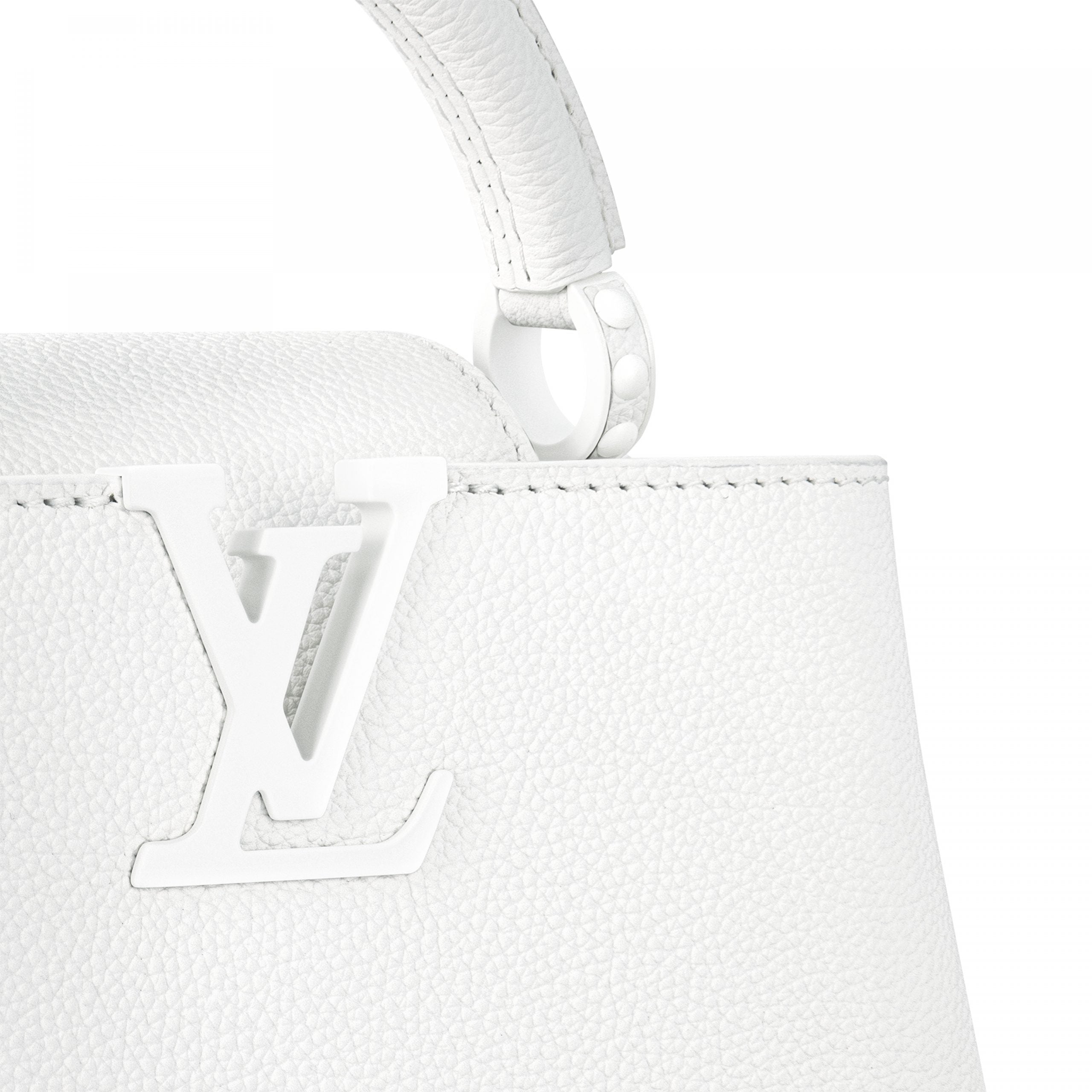 Louis Vuitton M23956 Capucines East-West Mini Optic White