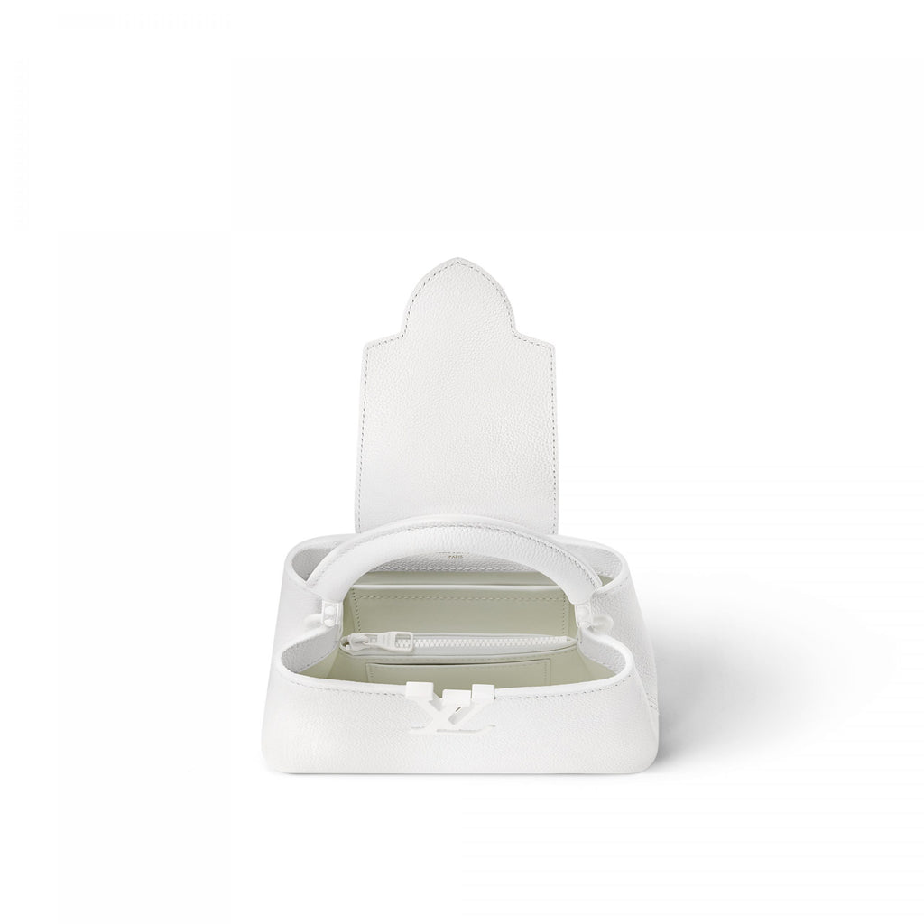 Louis Vuitton M23956 Capucines East-West Mini Optic White