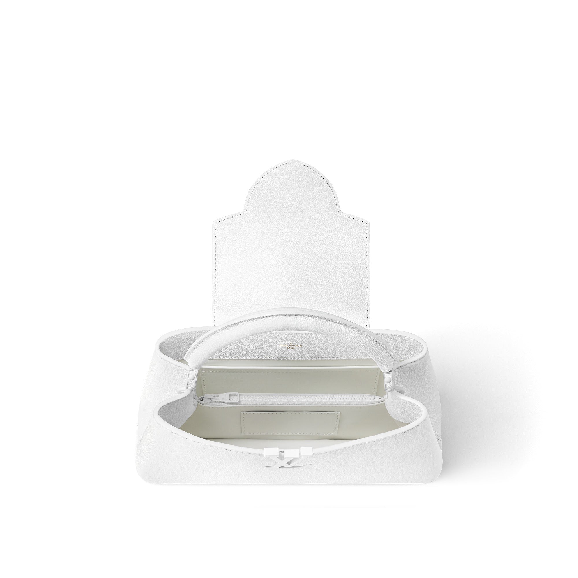 Louis Vuitton M23948 Capucines East-West MM Optic White