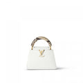 Louis Vuitton N98477 Capucines Mini Python Snow White
