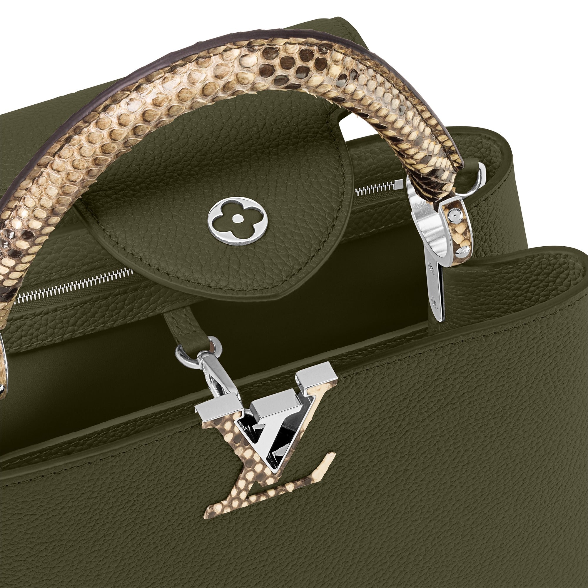 Louis Vuitton Capucines MM Green N93799