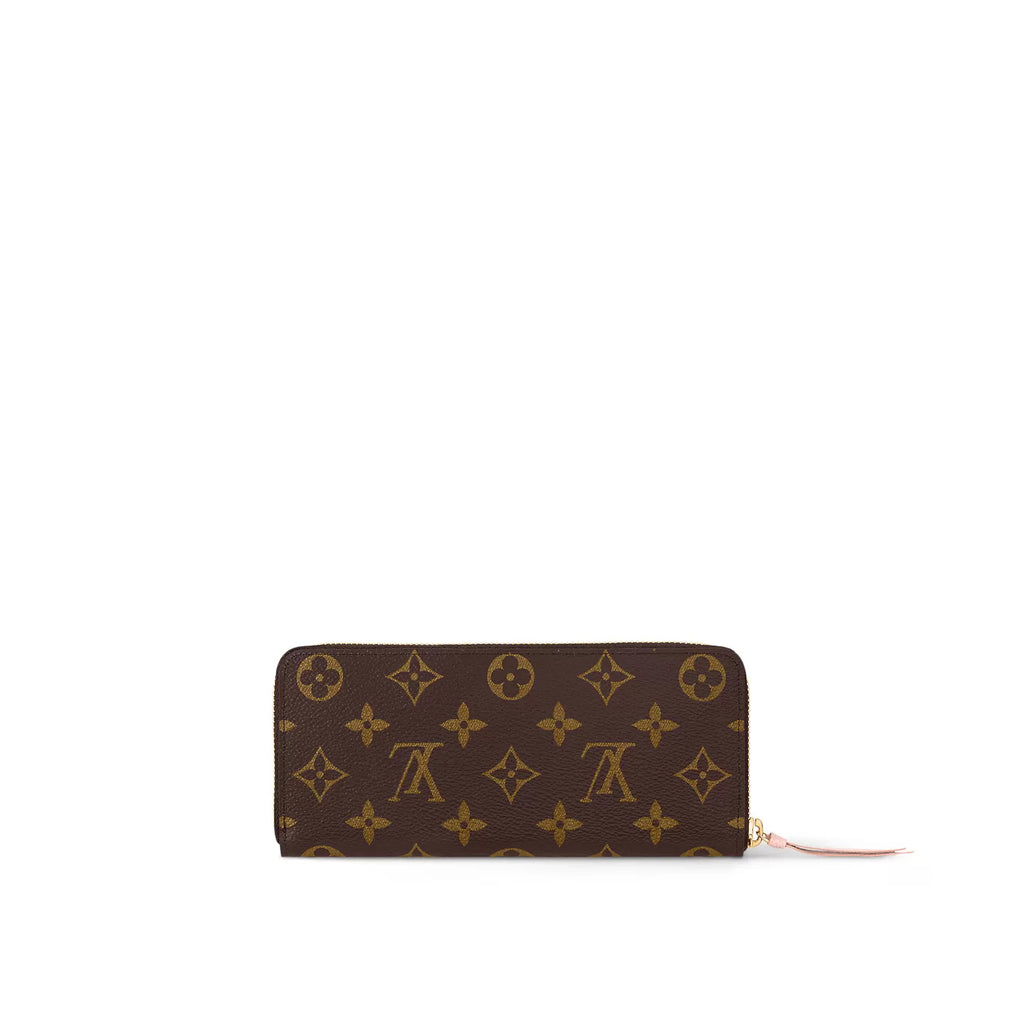 Louis Vuitton Monogram M61298 Clémence Wallet Rose Ballerine