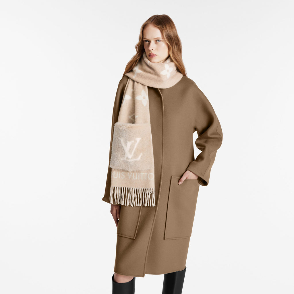 Louis Vuitton M74354 Cold Reykjavik Beige Scarf