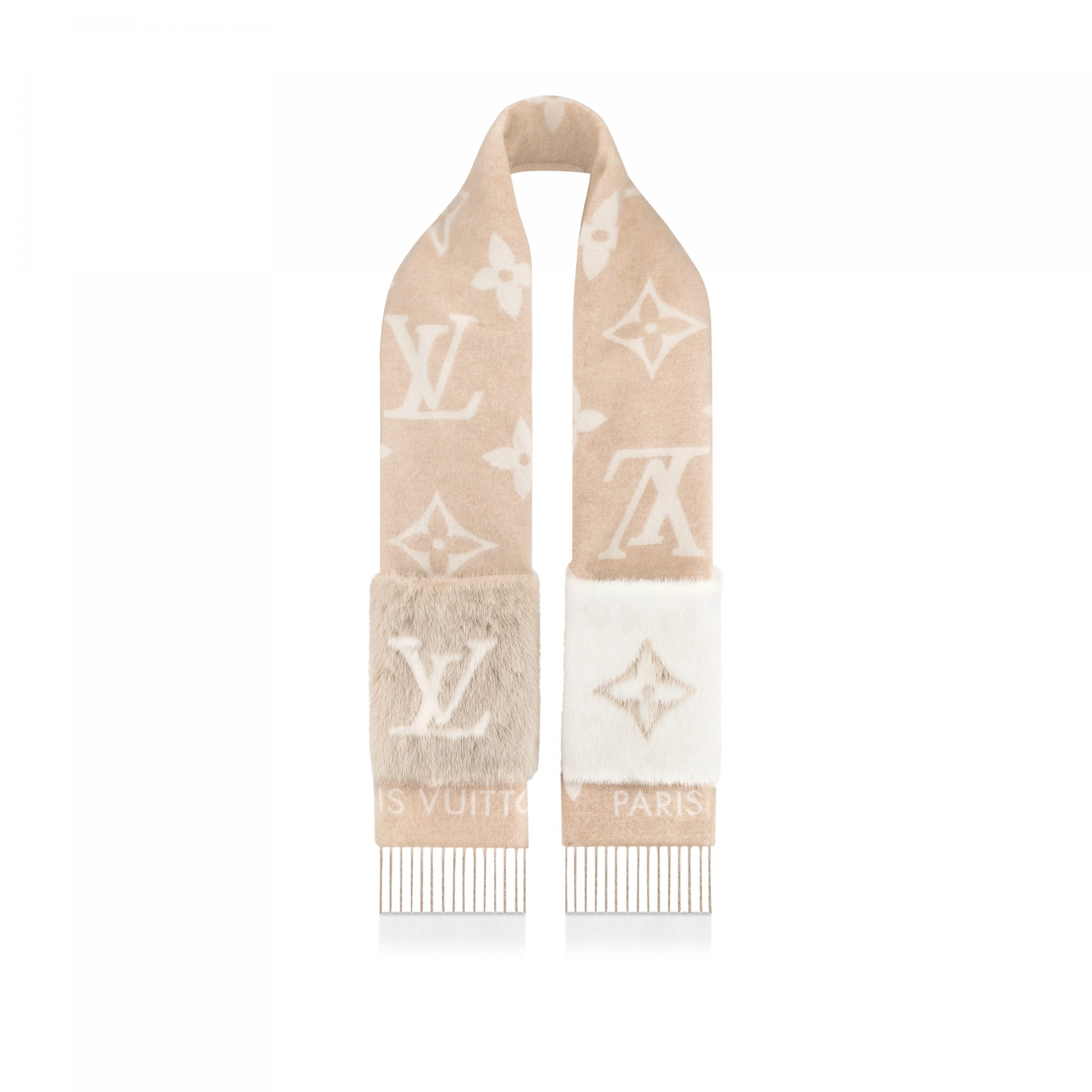 Louis Vuitton M74354 Cold Reykjavik Beige Scarf