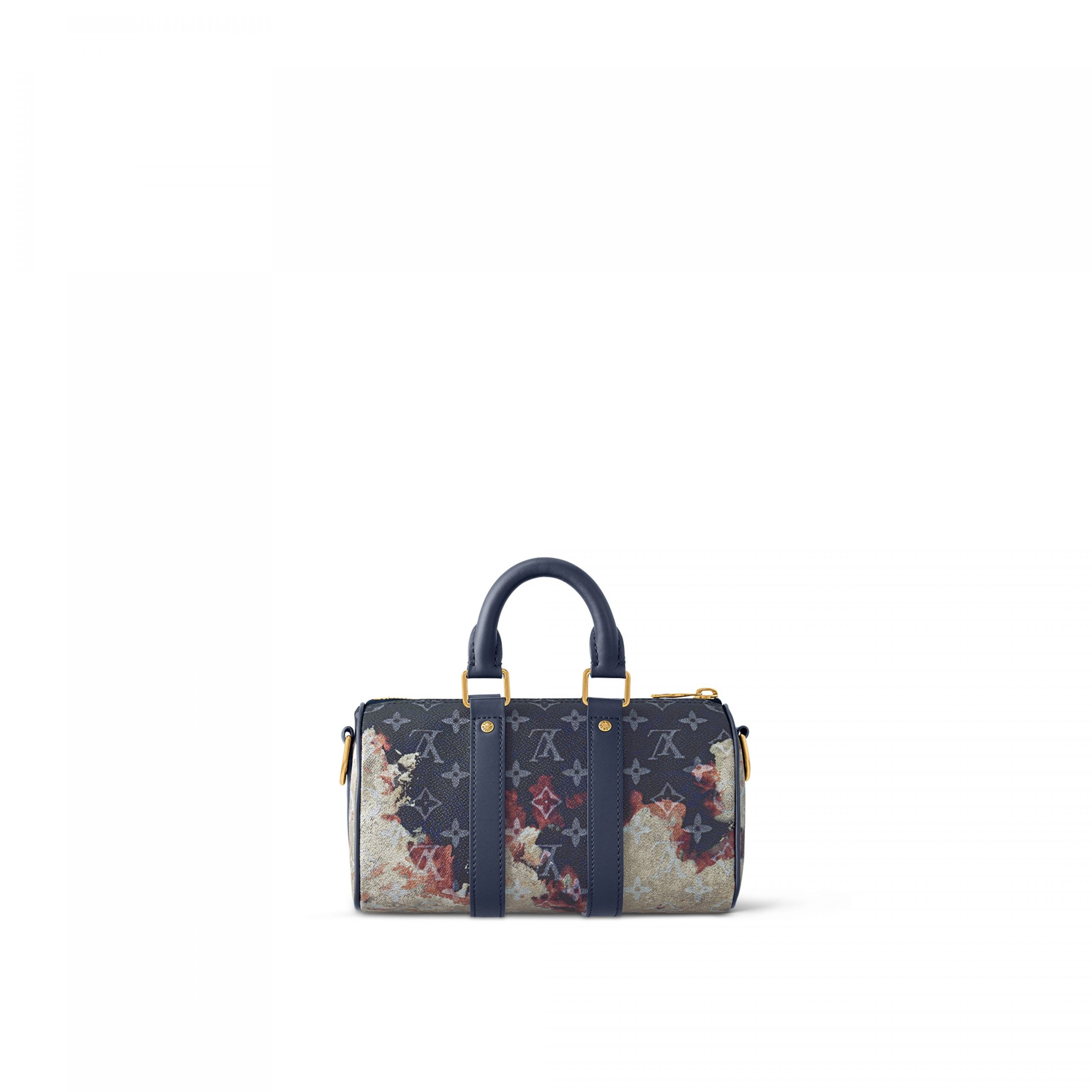 Louis Vuitton Monogram Ink Blue M46804 Keepall Bandoulière 25