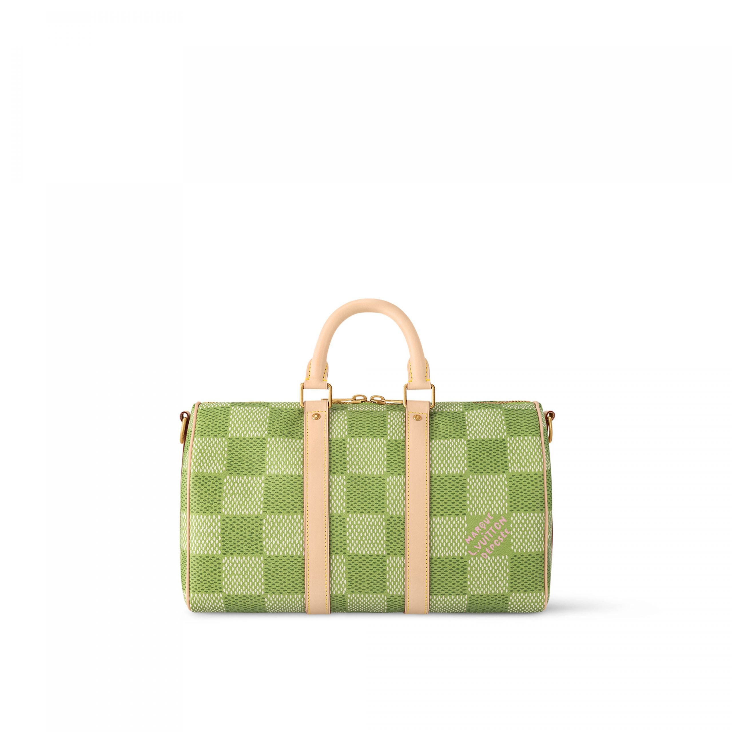 Louis Vuitton N40671  Keepall Bandoulière 35 Green