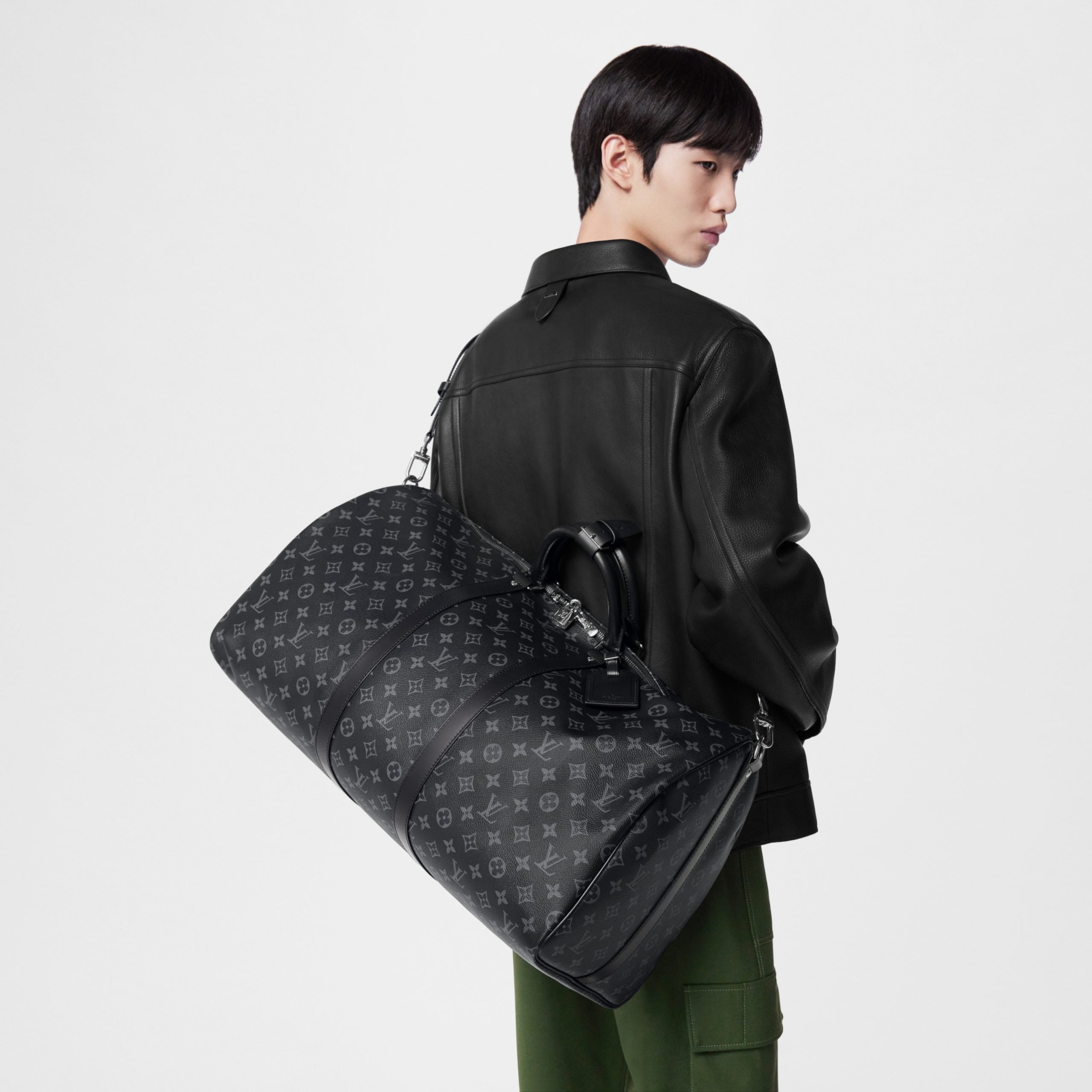 Louis Vuitton M40605 Keepall Bandoulière 55 Black
