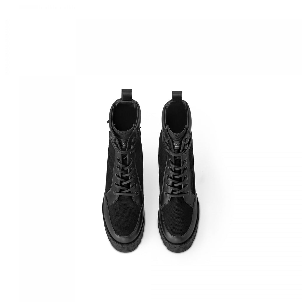 Louis Vuitton Laureate Platform Desert Boot Black 1AC7RU