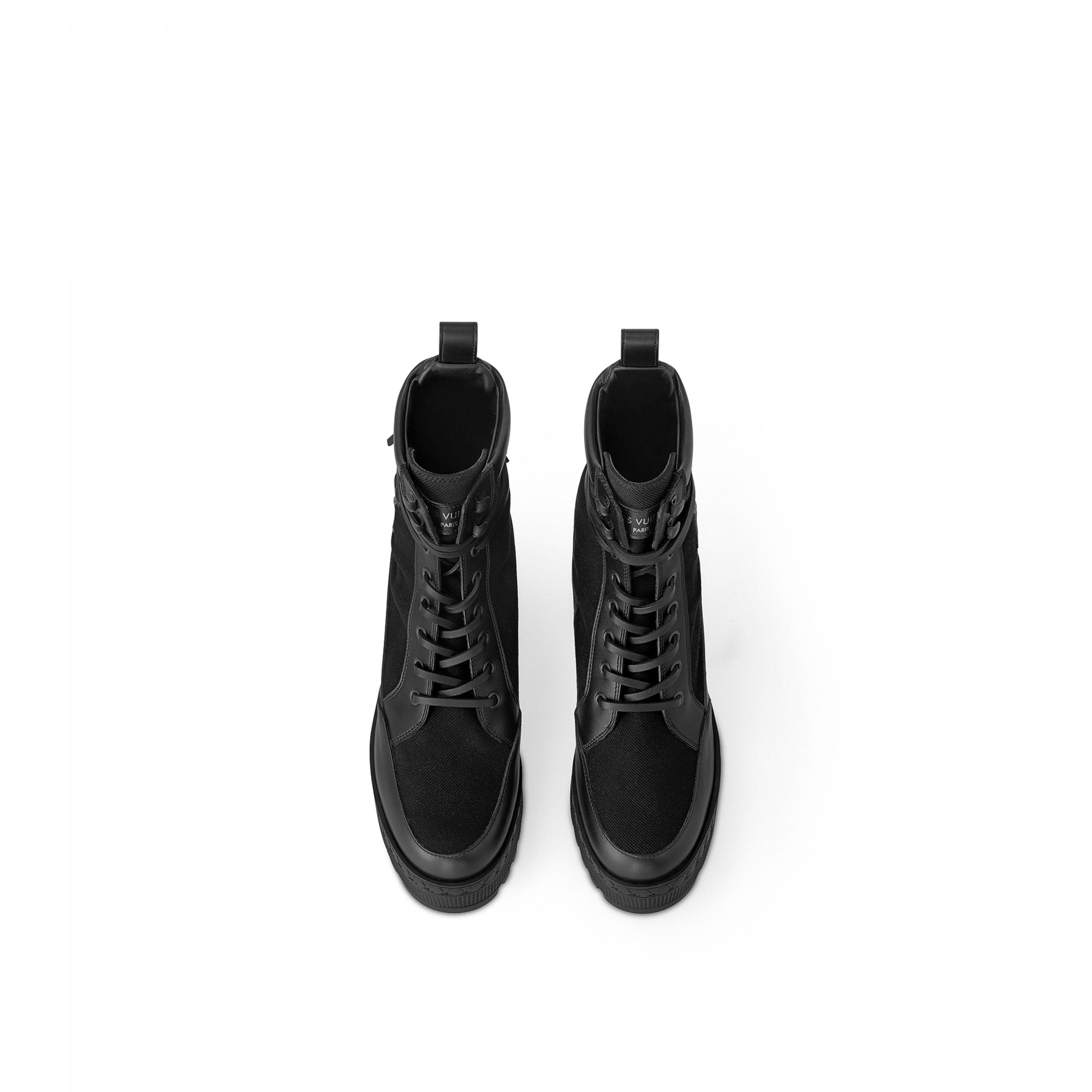Louis Vuitton Laureate Platform Desert Boot Black 1AC7RU