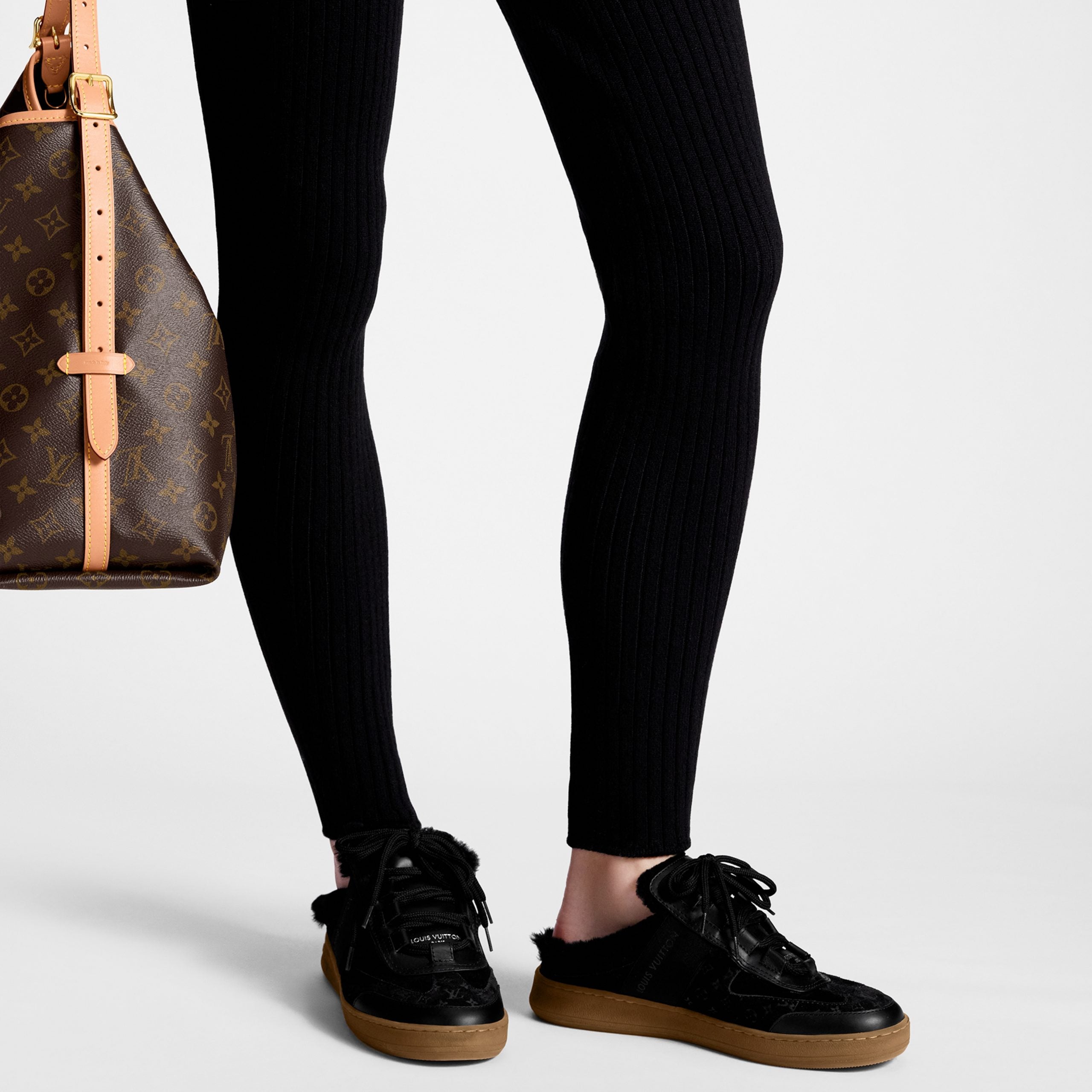 Louis Vuitton Lous Open Back Sneaker Black 1ACAE7