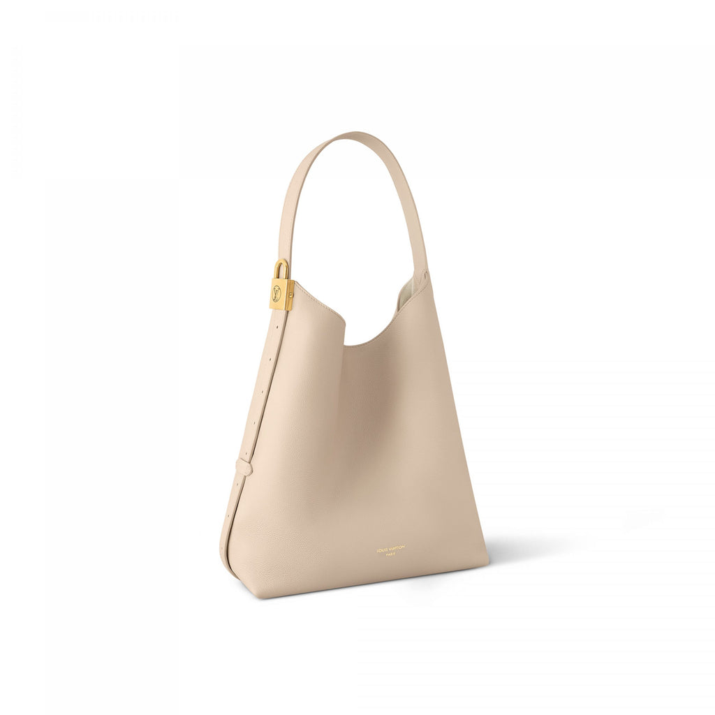 Louis Vuitton M25022 Low Key Hobo MM Limestone Gray