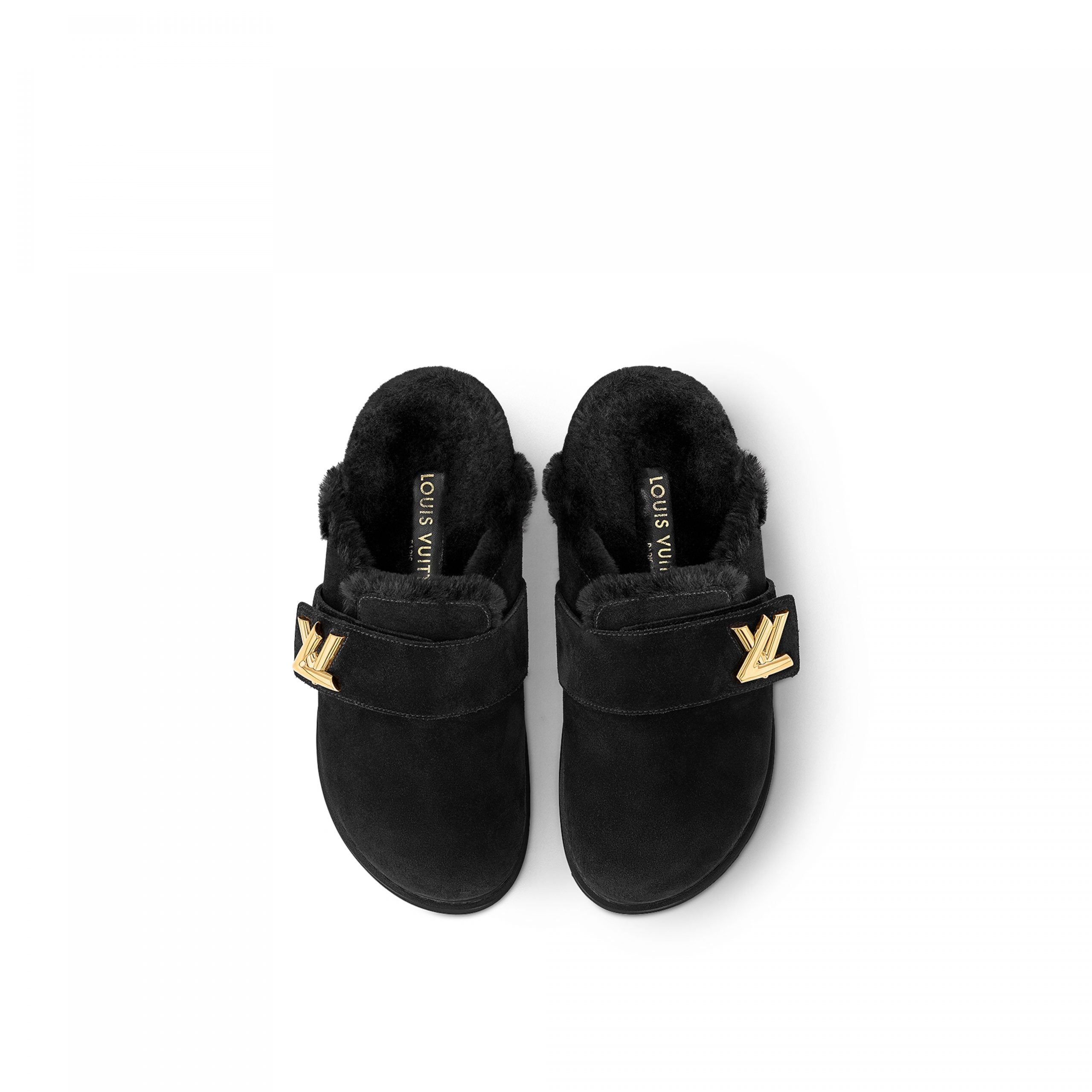 Louis Vuitton Flight Mode LV Cosy Flat Comfort Clog Black 1AC6ZI