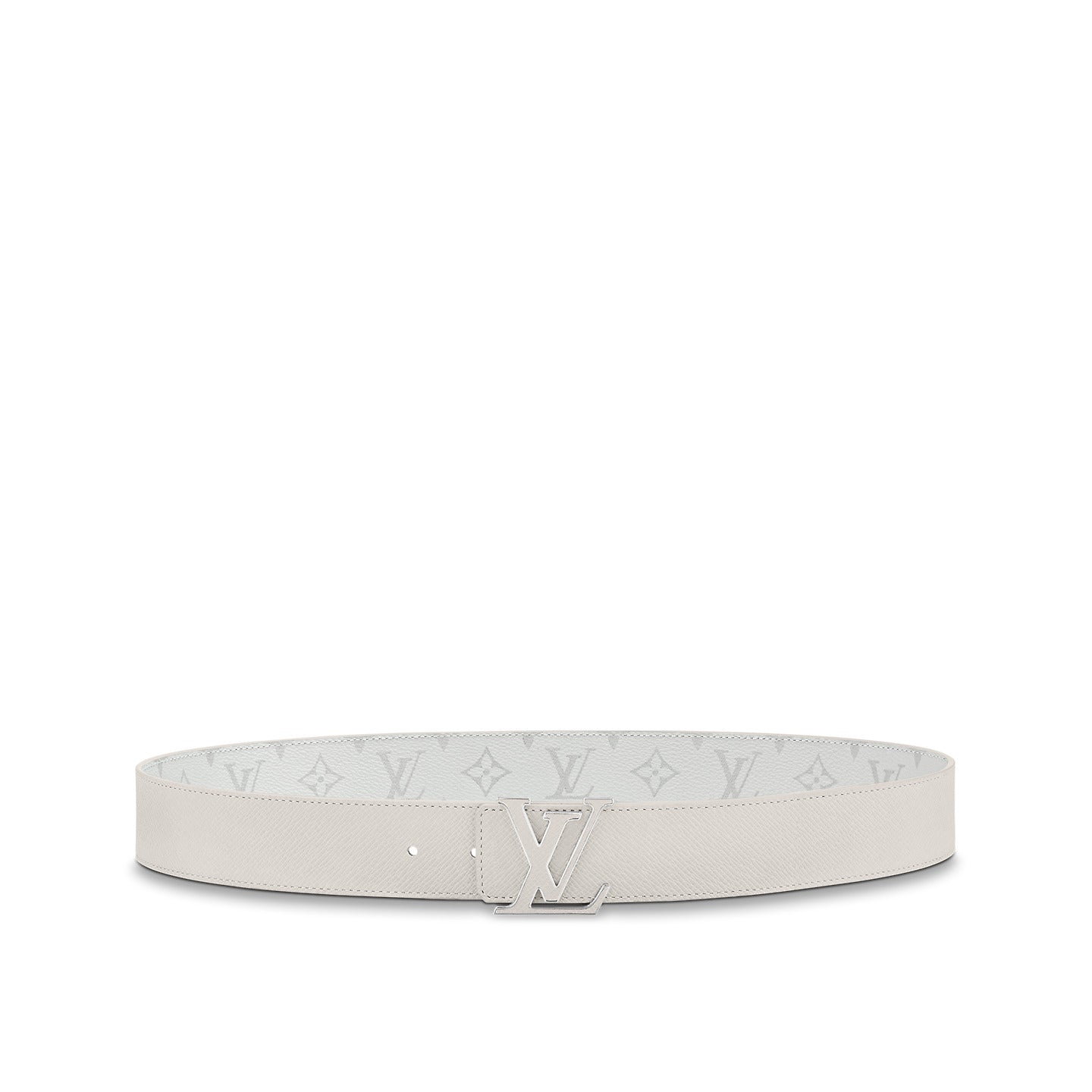 Louis Vuitton M0158U White LV Initiales 40mm Reversible Belt