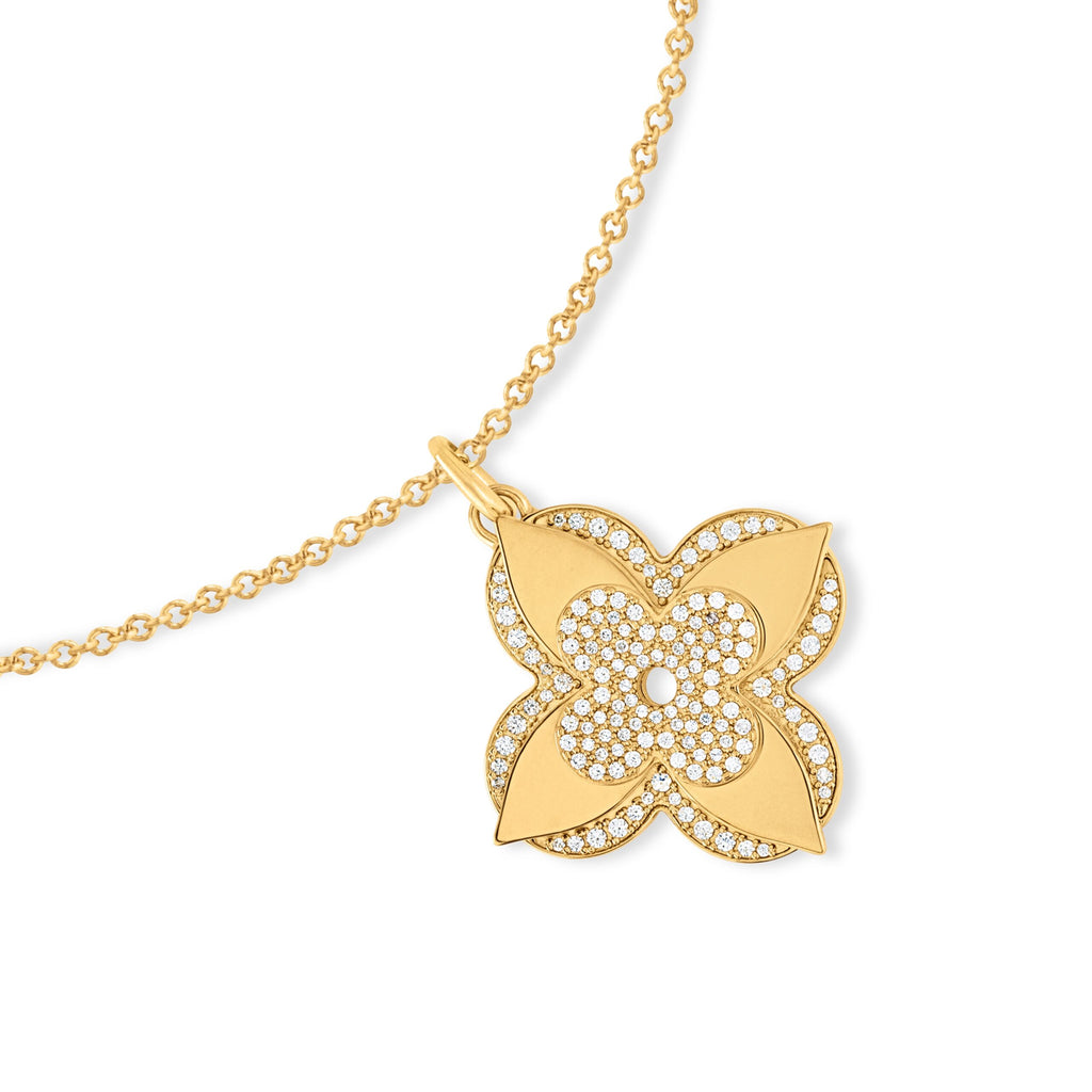Louis Vuitton M02001 LV Medaillon Necklace Gold-Color