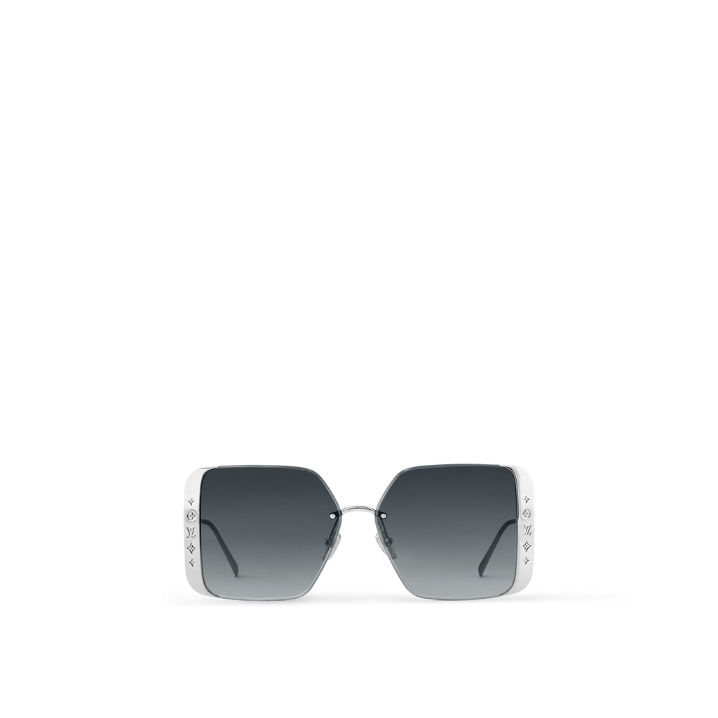 Louis Vuitton Z2009U Moon Metal Square Sunglasses Silver