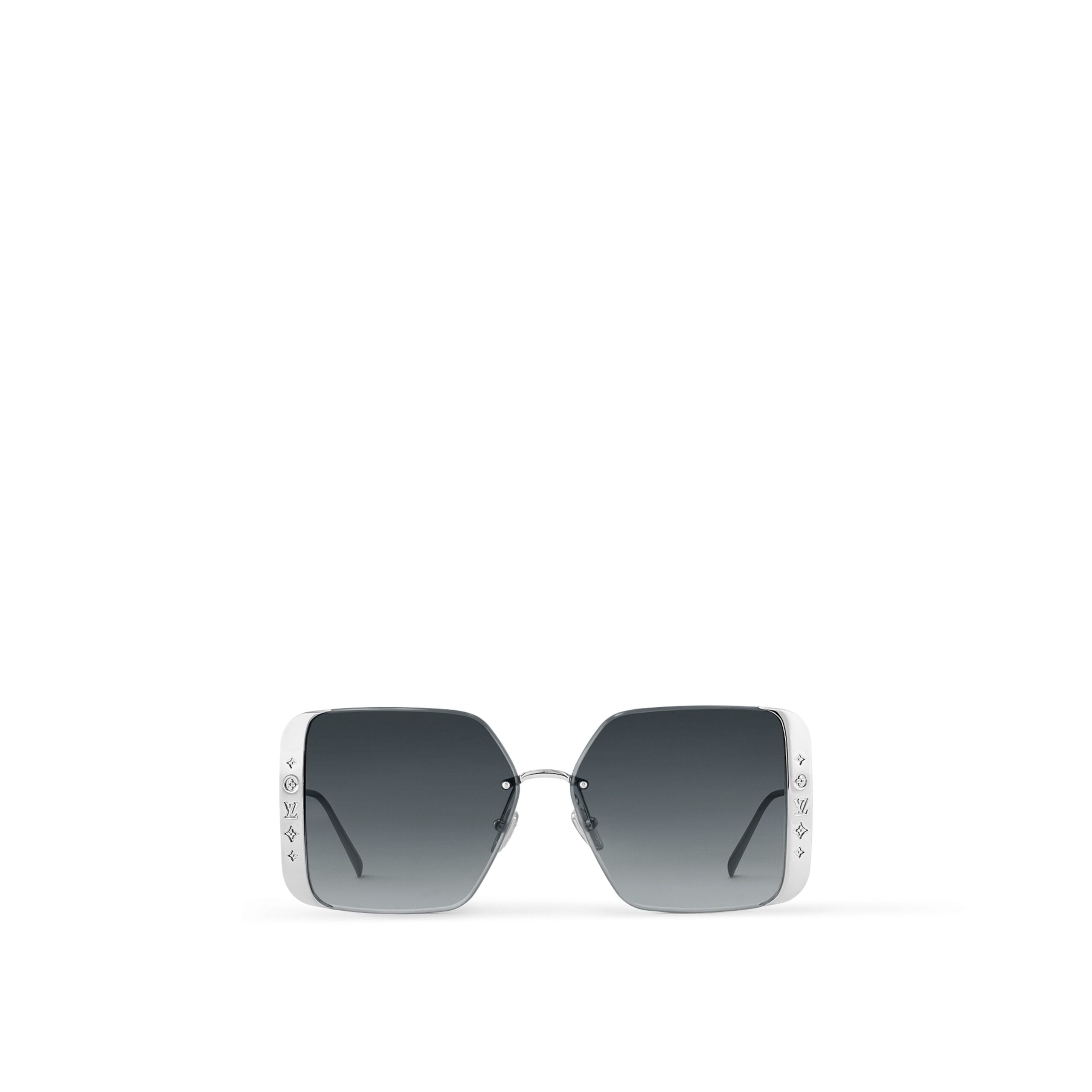 Louis Vuitton Z2009U Moon Metal Square Sunglasses Silver