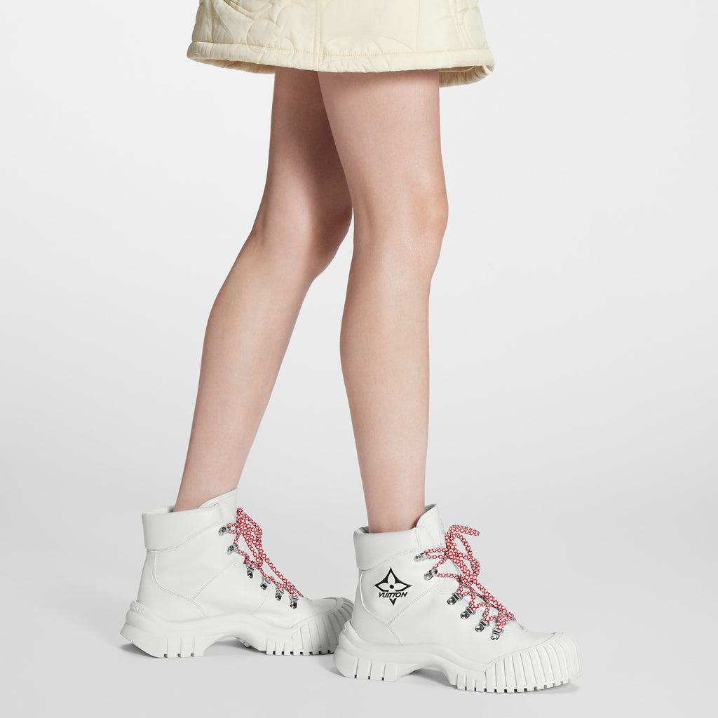 Louis Vuitton LV Ruby Flat Ranger Boot White 1AAM1U