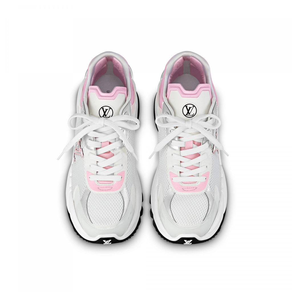 Louis Vuitton LV Run 55 Sneaker Monogram Flowers Pink 1ABVI3