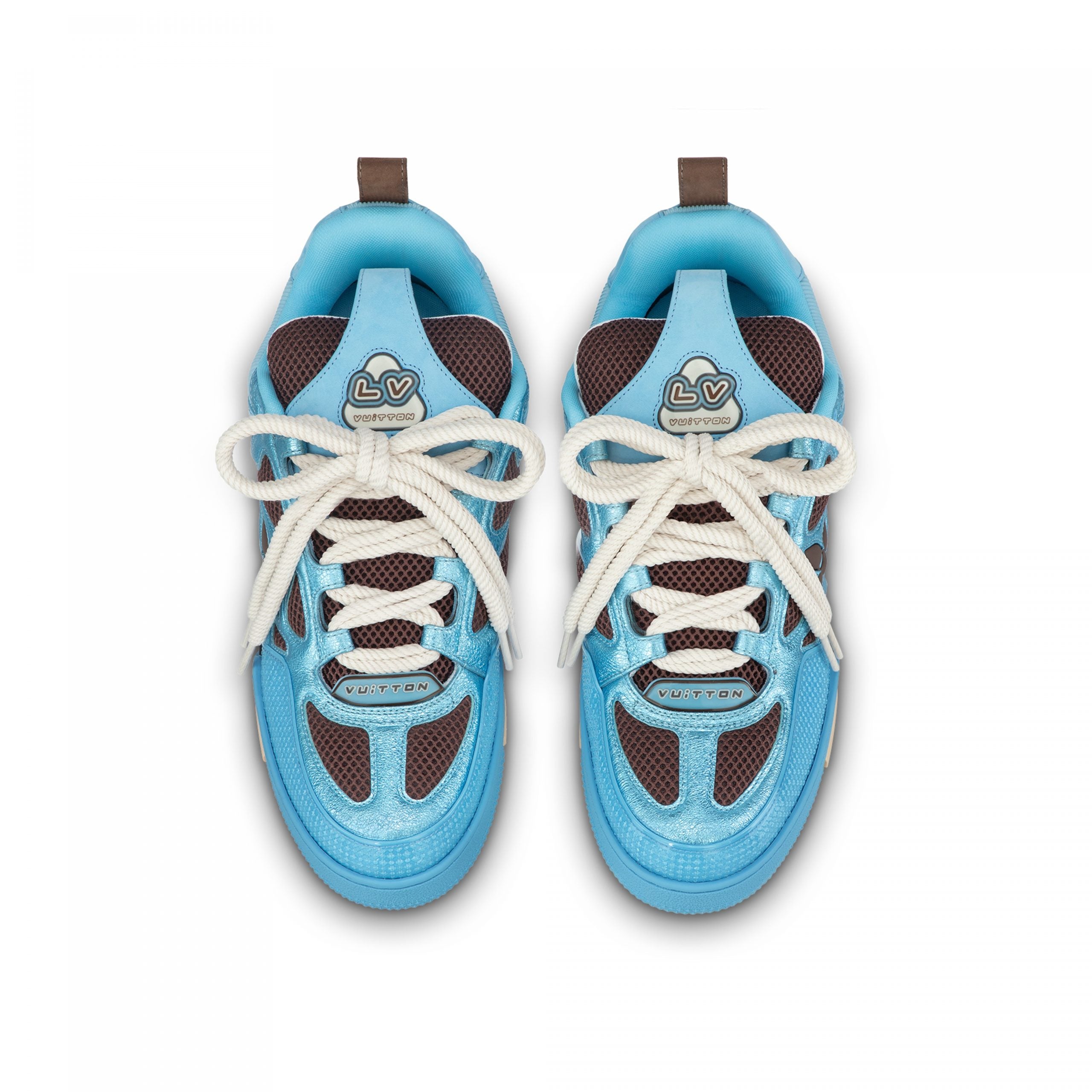 Louis Vuitton LV Skate Sneaker Since 54 Monogram Flowers Blue 1ABMIC
