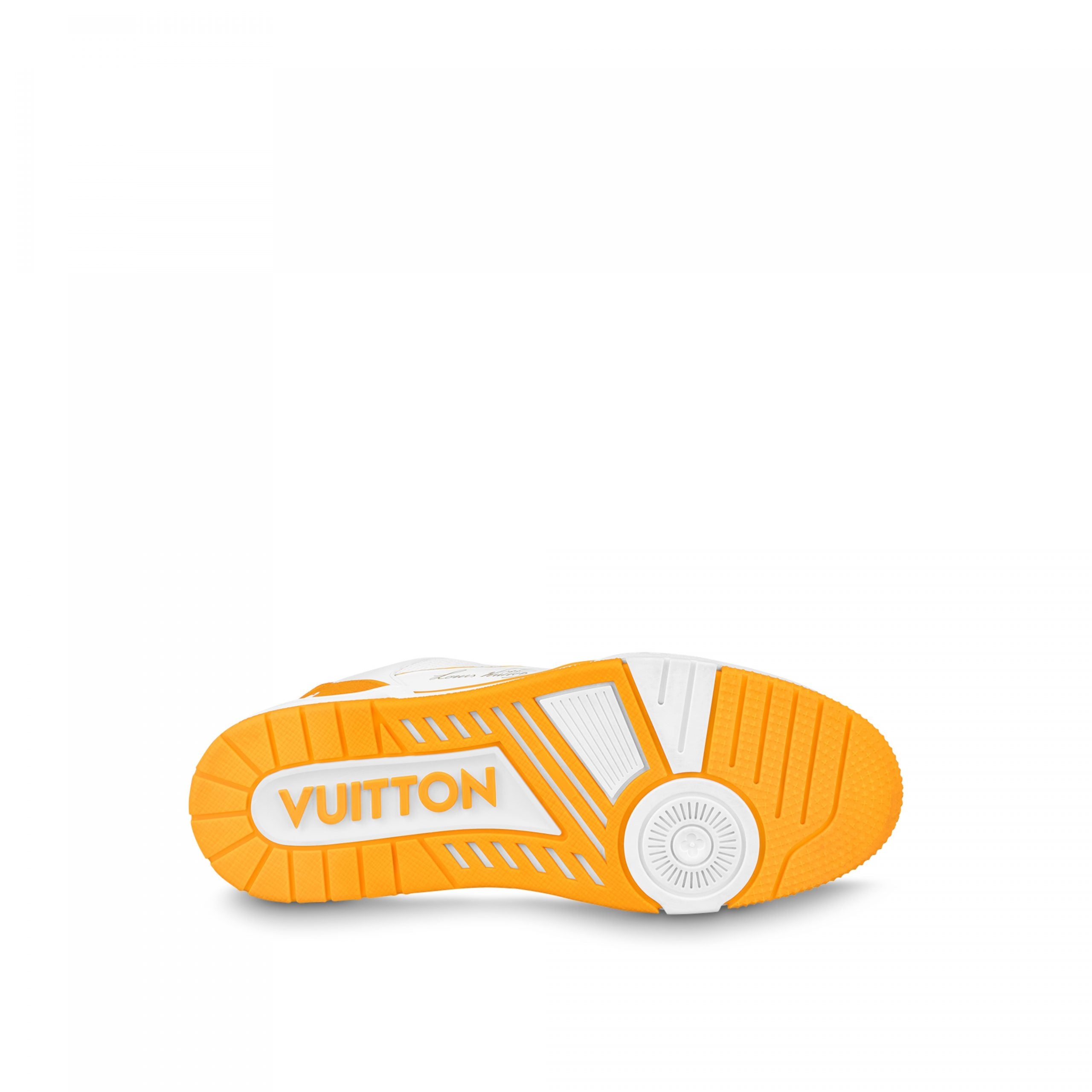 Louis Vuitton LV Trainer Sneaker Velcro strap Monogram denim Yellow 1A9ZD4
