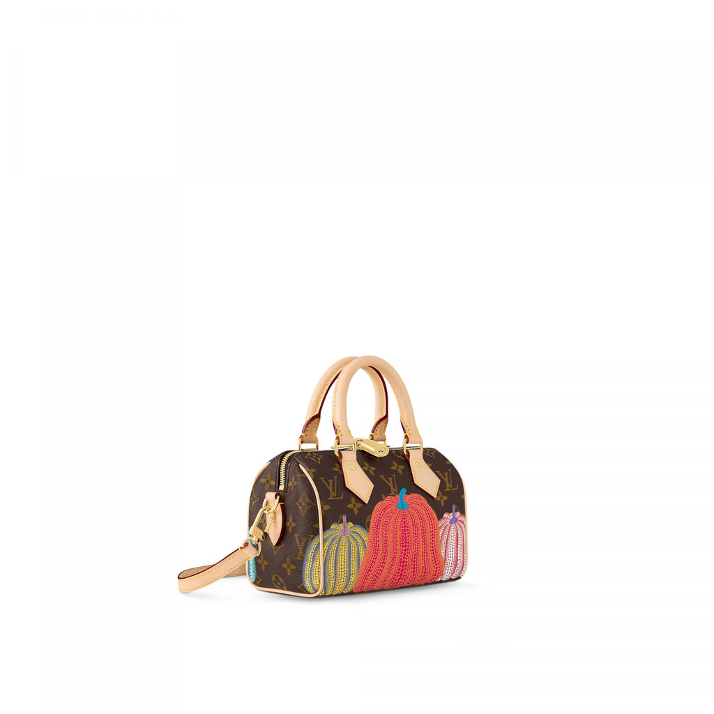 Louis Vuitton M46469 LV x YK Speedy Bandoulière 20 Pumpkin print