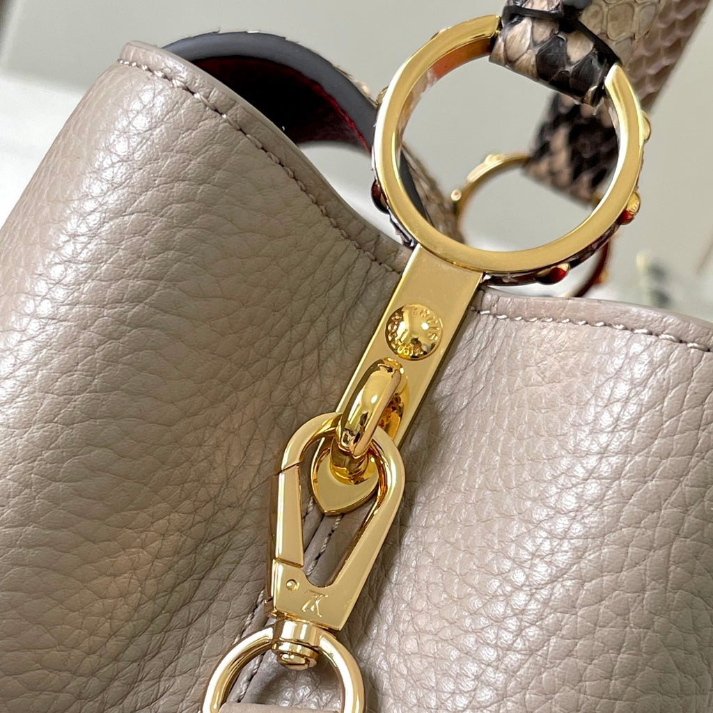 Louis Vuitton N82068 Capucines BB Steeple Gray