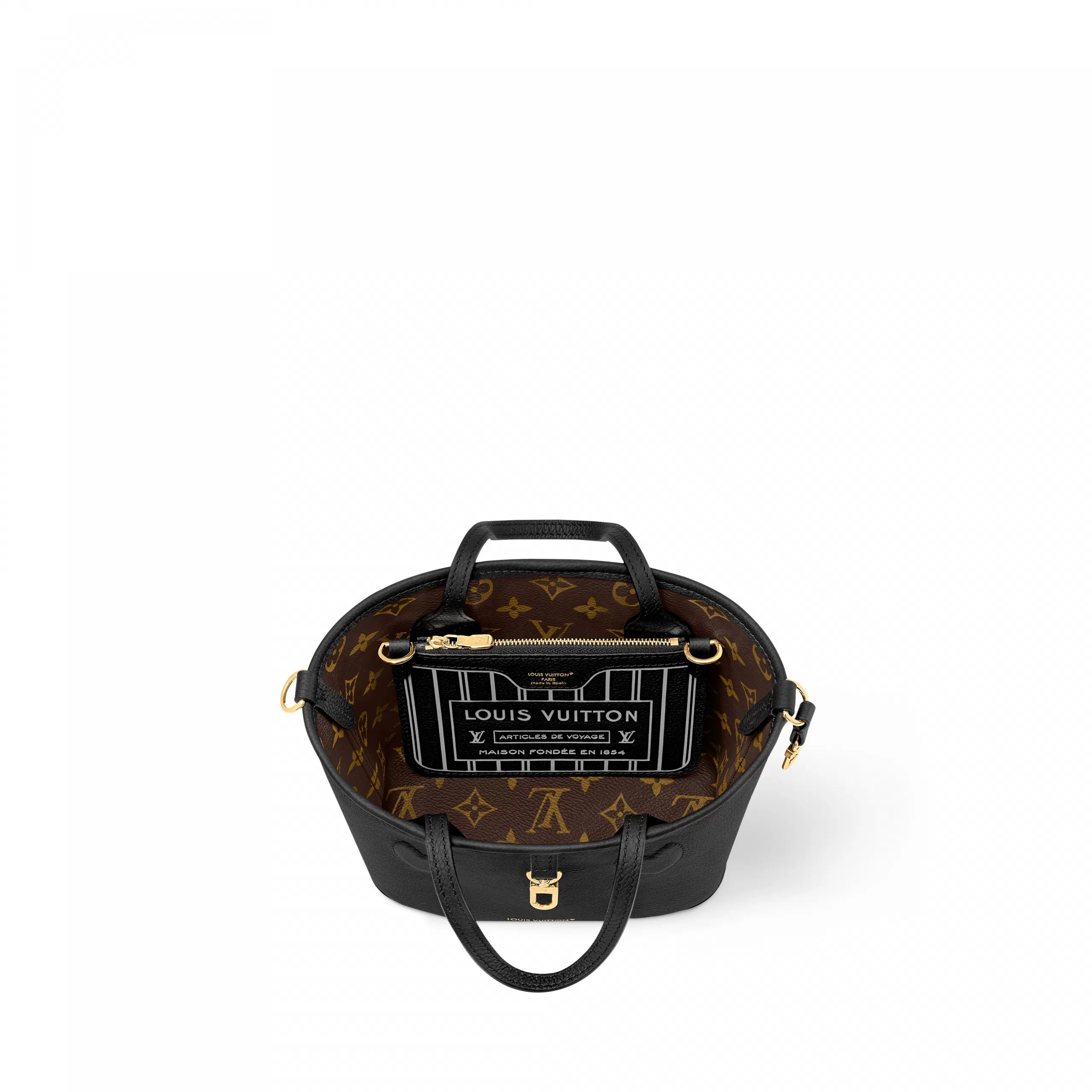 Louis Vuitton M12099 Neverfull Bandoulière Inside Out BB Black