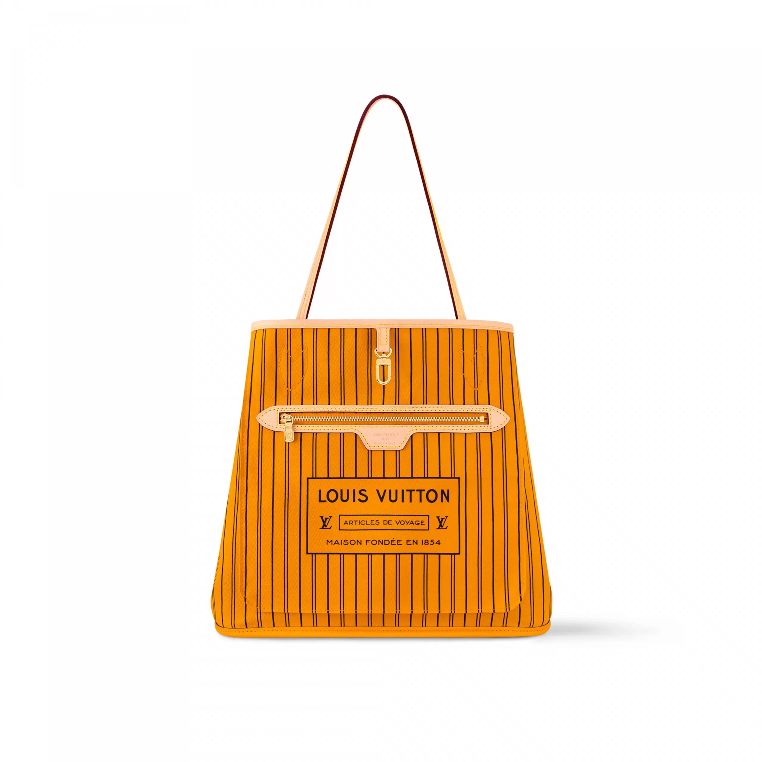 Louis Vuitton M11947 Neverfull Bandoulière Inside Out MM Monogram/Jaune Safran