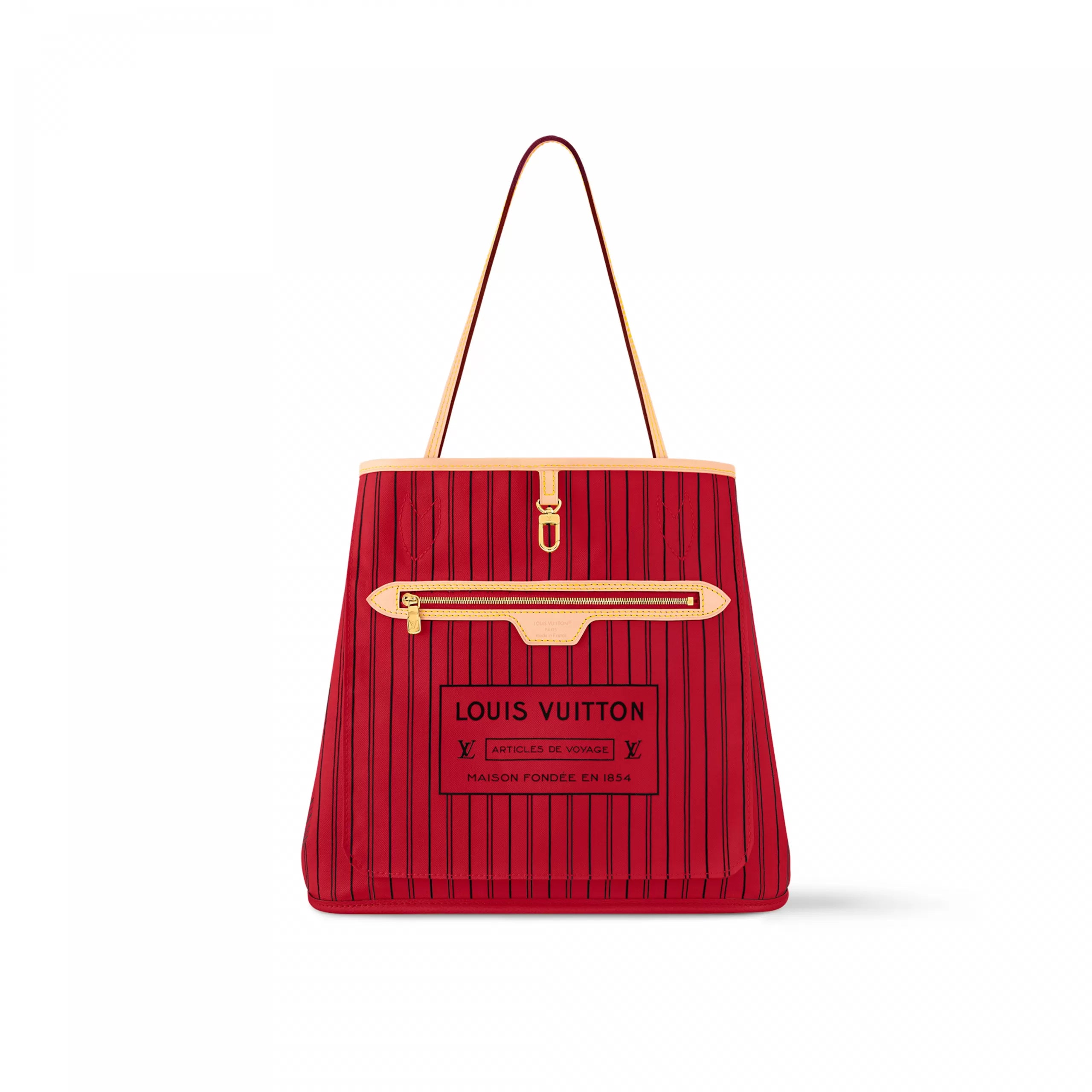 Louis Vuitton M12096 Neverfull Bandoulière Inside Out MM Monogram/Rouge Sari