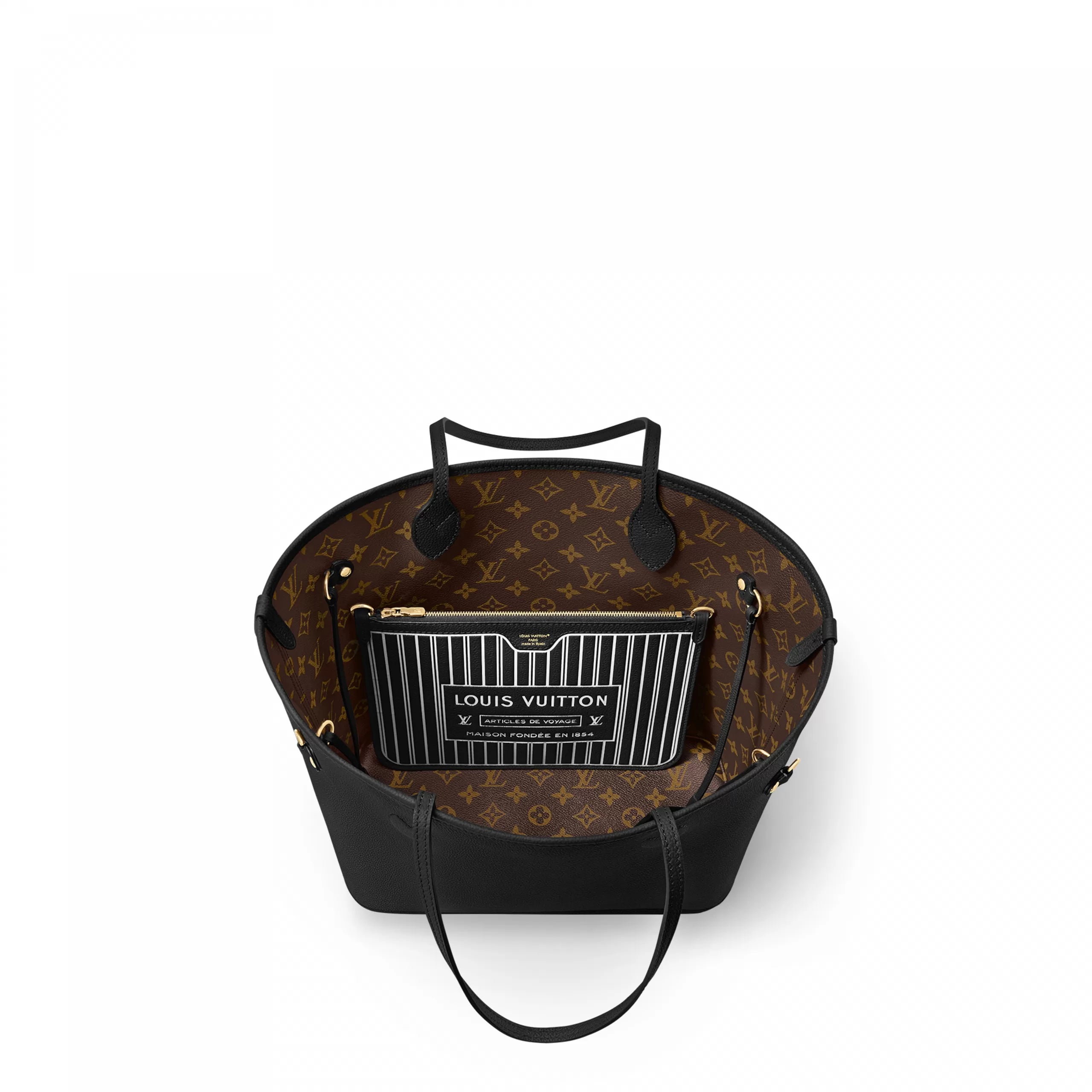 Louis Vuitton M11946 Neverfull Inside Out MM Black