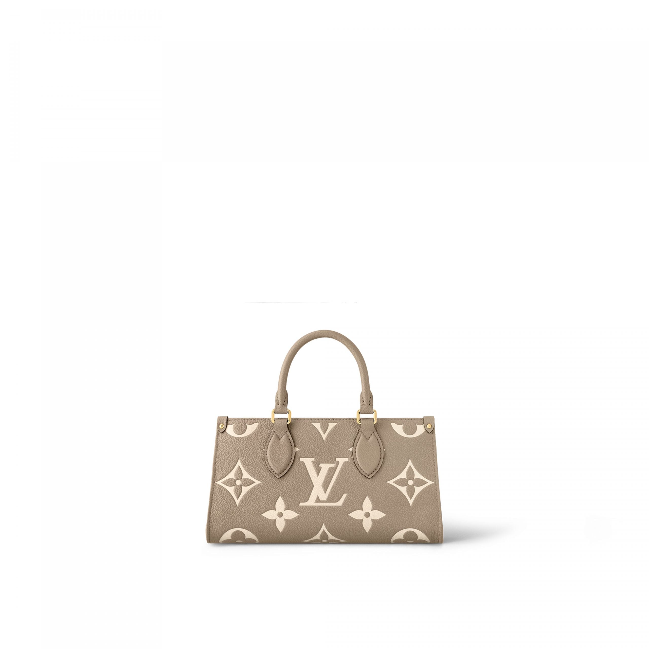 Louis Vuitton M23641 OnTheGo East West Dove/Cream Bicolor Monogram Empreinte Leather