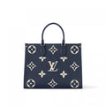 Louis Vuitton M47084 OnTheGo MM Navy Blue/Cream
