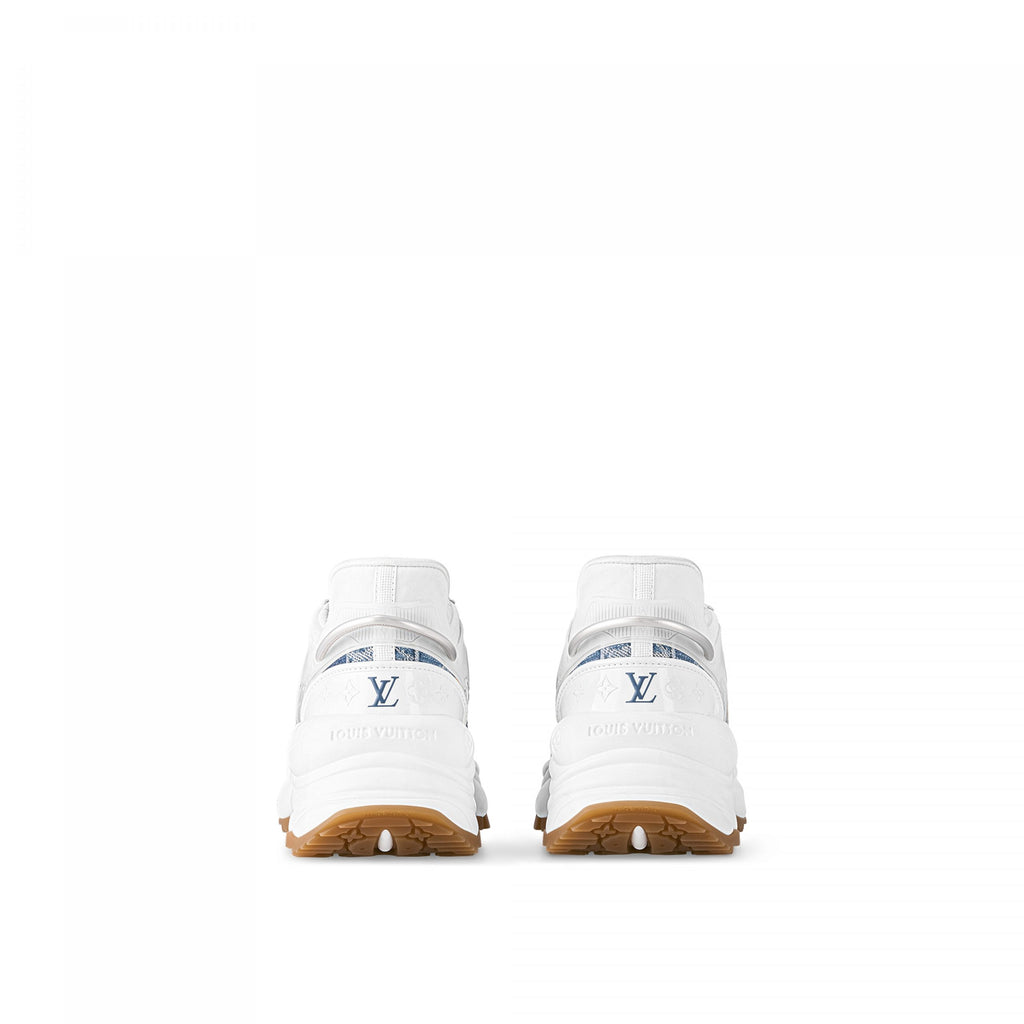 Louis Vuitton LV Run 55 Sneaker Monogram Denim Blue 1ACHTV