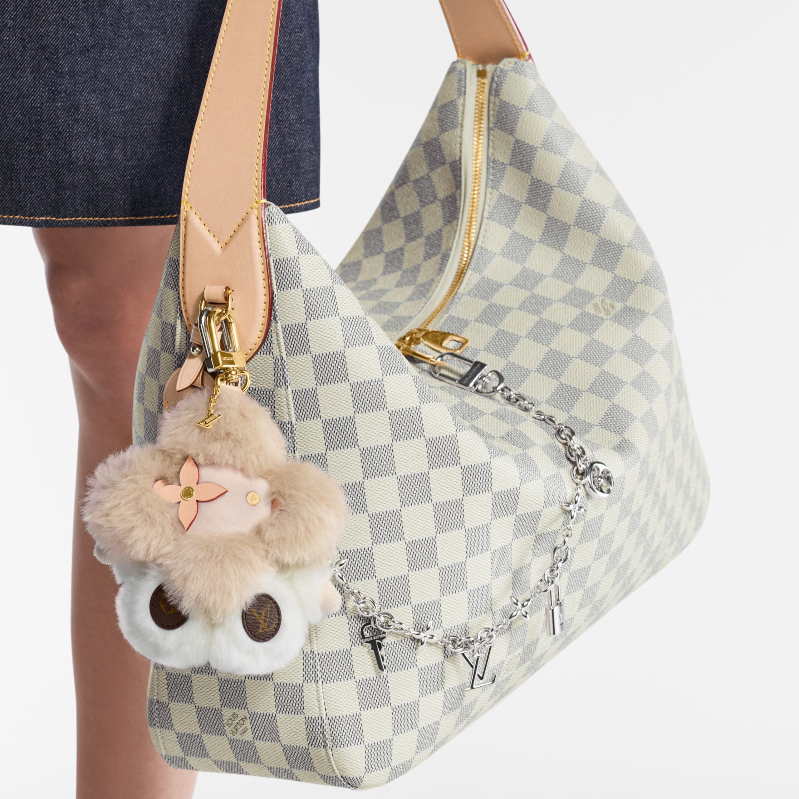 Louis Vuitton N00126 Slouchy MM Damier Azur