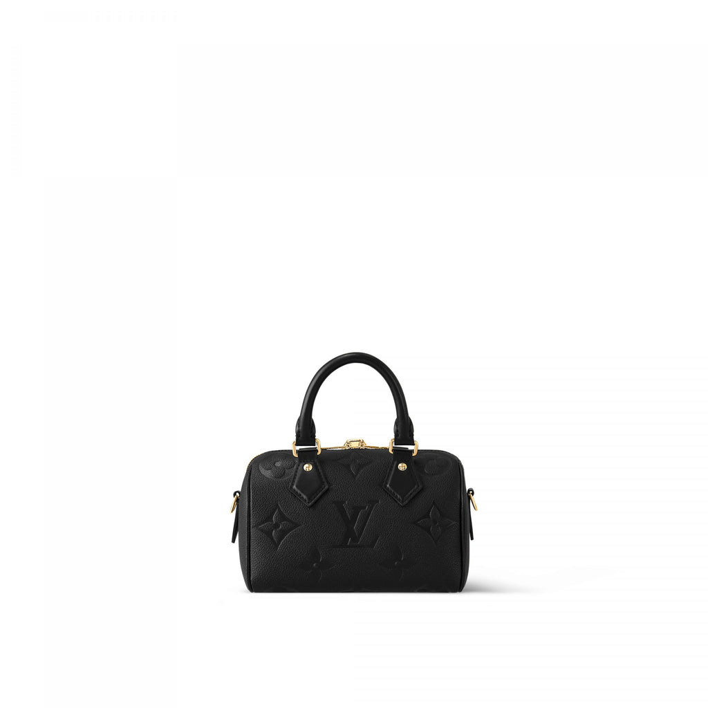 Louis Vuitton M58953 Speedy Bandoulière 20 Monogram Empreinte Leather Black