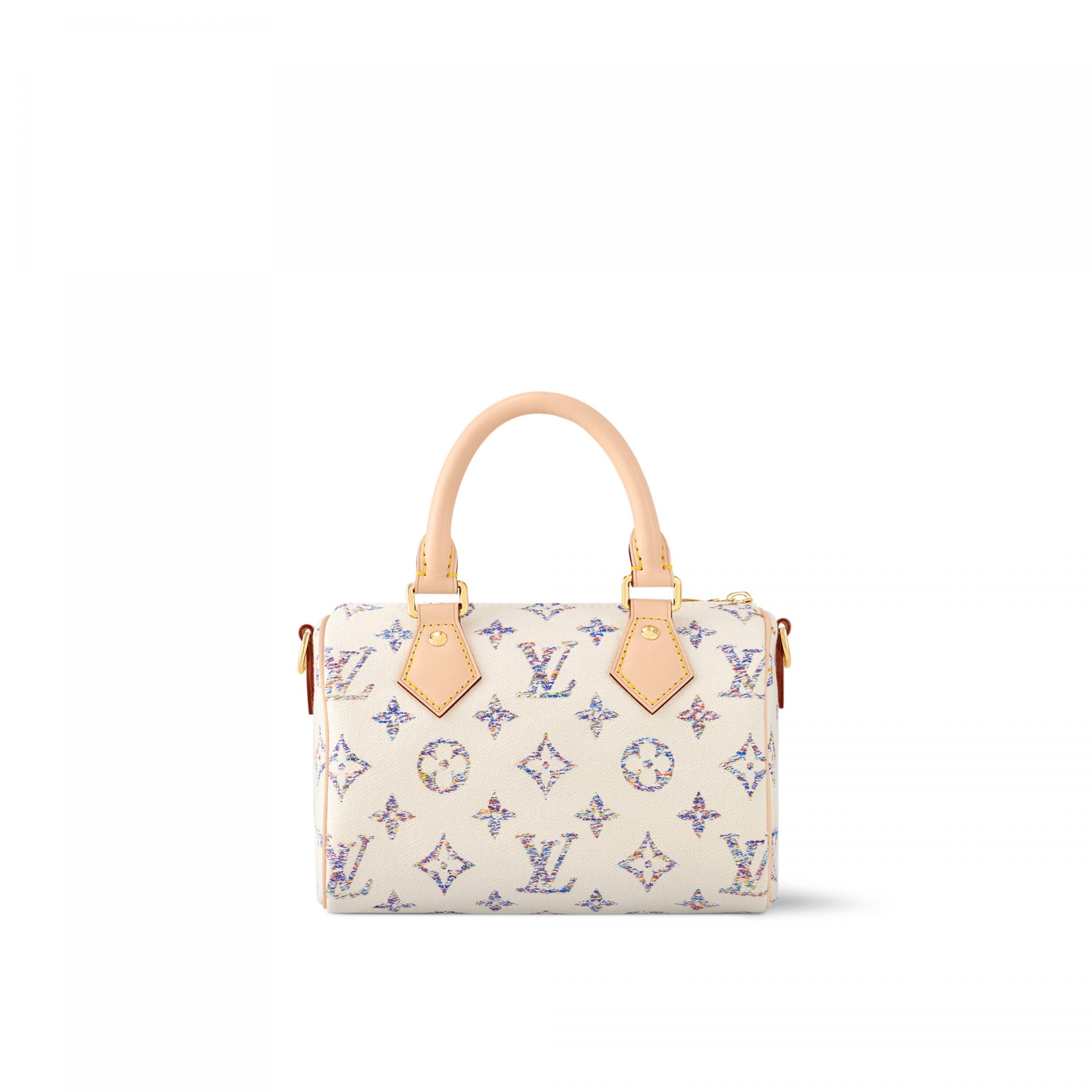 Louis Vuitton M24709 Speedy Bandoulière 20 Multicolor Beige