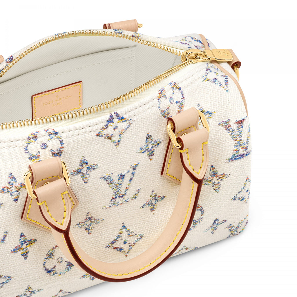 Louis Vuitton M24709 Speedy Bandoulière 20 Multicolor Beige