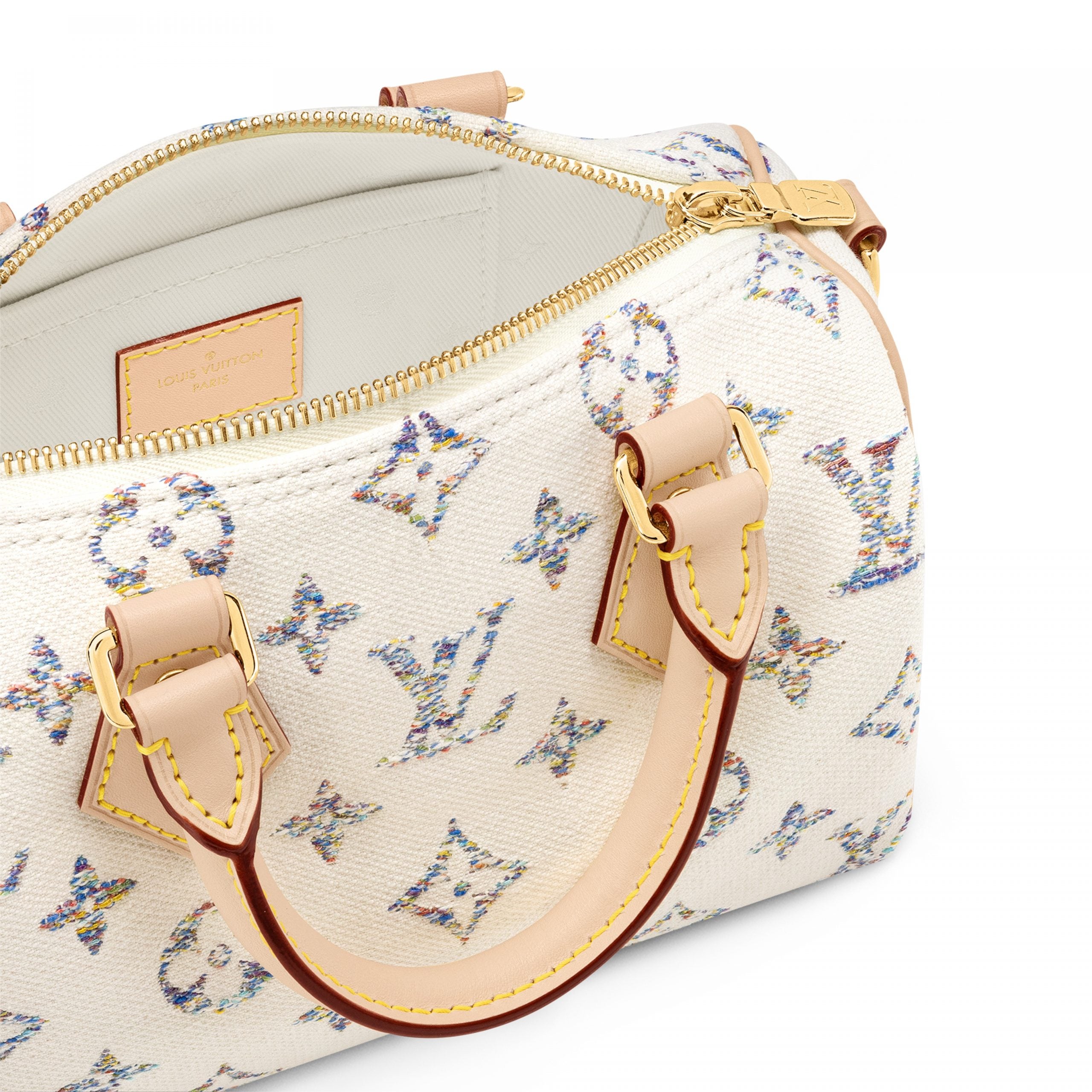 Louis Vuitton M24709 Speedy Bandoulière 20 Multicolor Beige