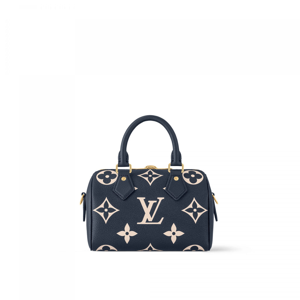 Louis Vuitton M47048 Speedy Bandoulière 20 Navy Blue/Cream