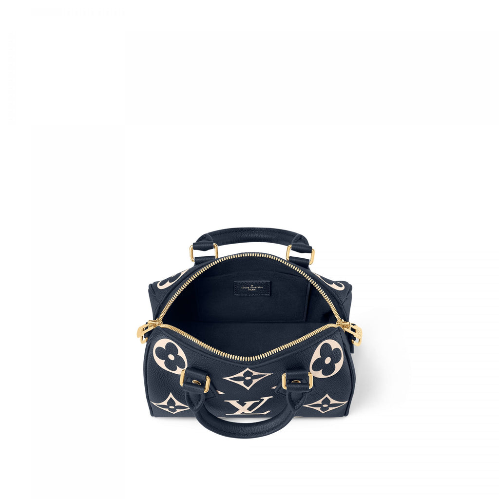 Louis Vuitton M47048 Speedy Bandoulière 20 Navy Blue/Cream