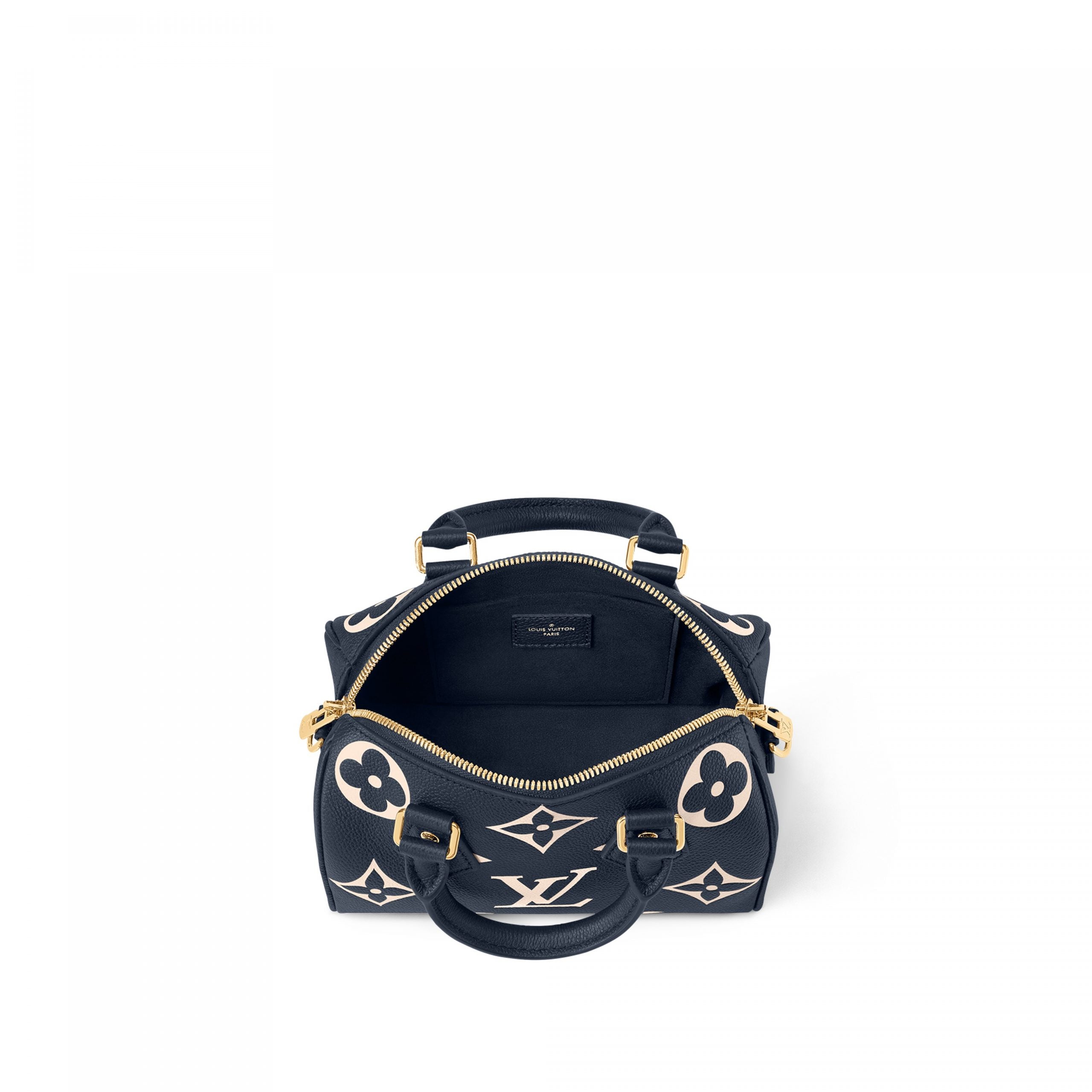 Louis Vuitton M47048 Speedy Bandoulière 20 Navy Blue/Cream