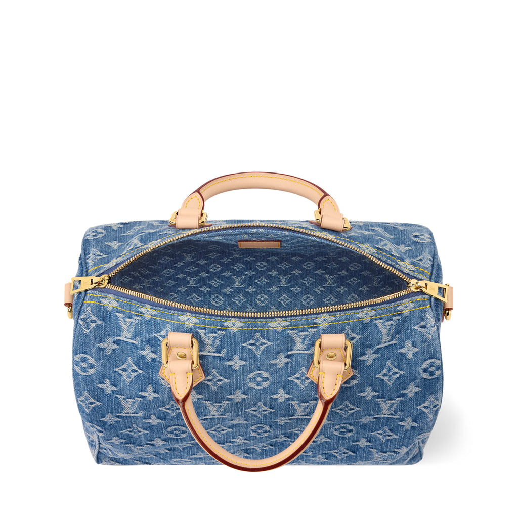 Louis Vuitton M14430 Speedy Soft 30 Blue Denim