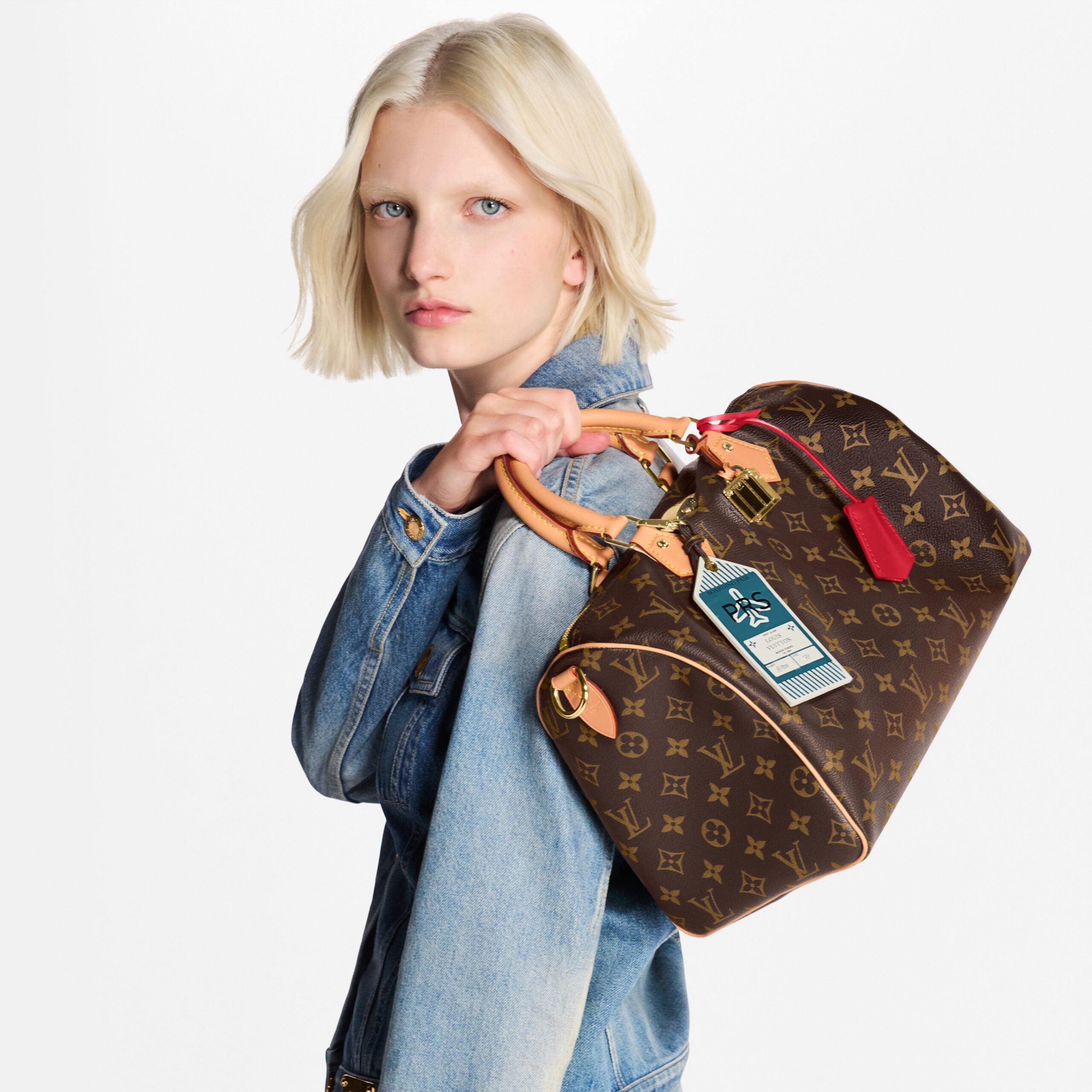 Louis Vuitton M11945 Speedy Soft 30 Crafty Monogram Red