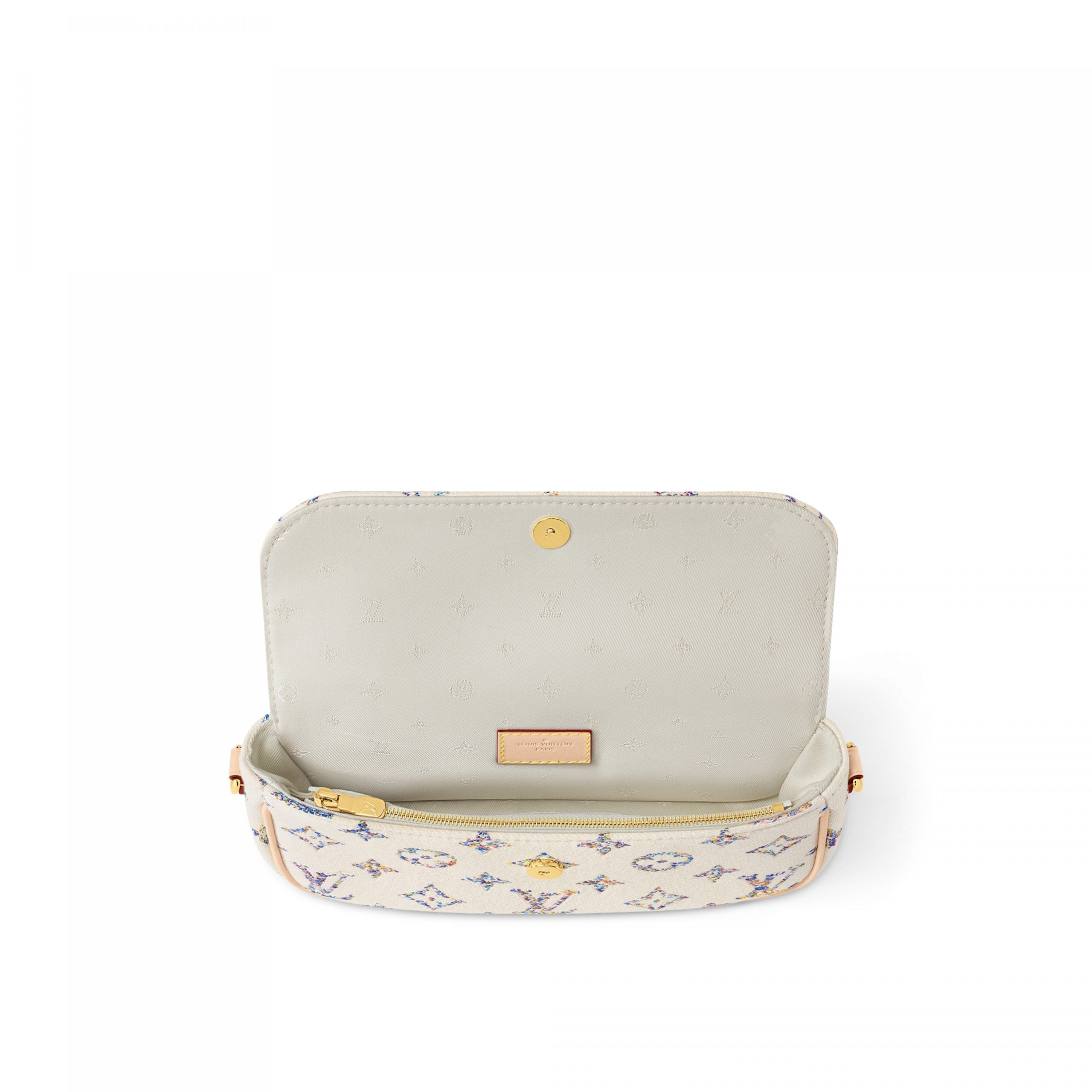 Louis Vuitton M83499 Wallet on Chain Ivy Multicolor White
